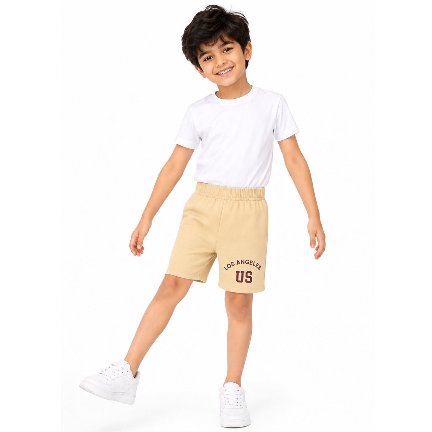 Kuchipoo Boys Cotton Printed Shorts | Elastic Waist | Summer Wear Shorts for Kids - Pack of 4