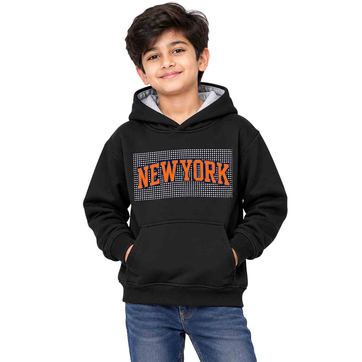 Kuchipoo Boys Regular Fit Hoodie with Front Pocket