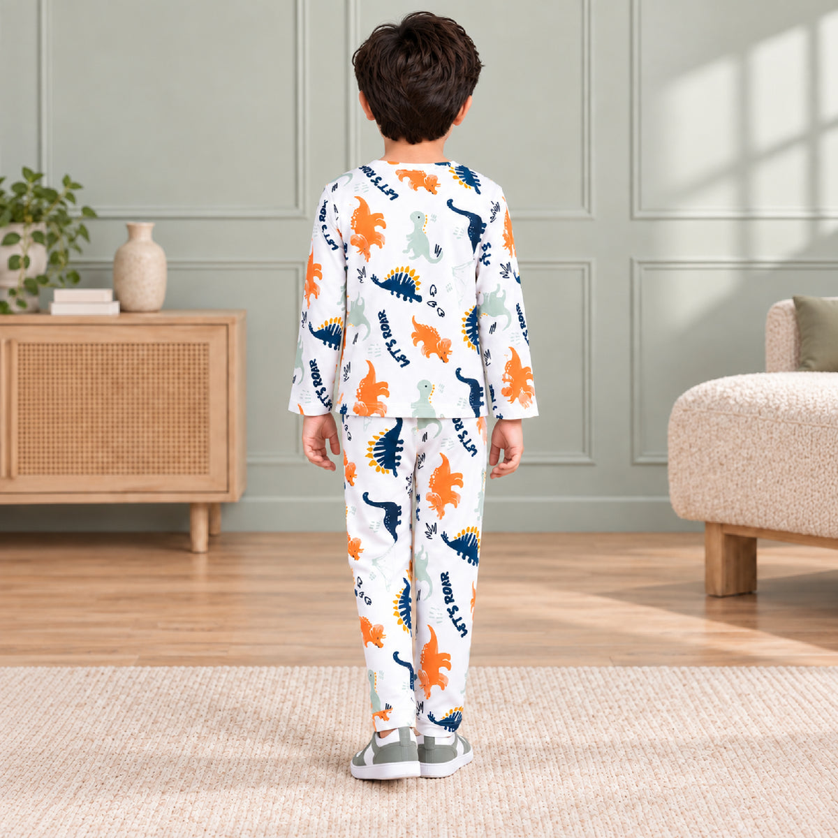 Kuchipoo Boys and Girls Printed Full Sleeve T-Shirt & Pajama Set | Soft & Comfortable Kids Night Suit | Cozy Casual Wear for Light Winters