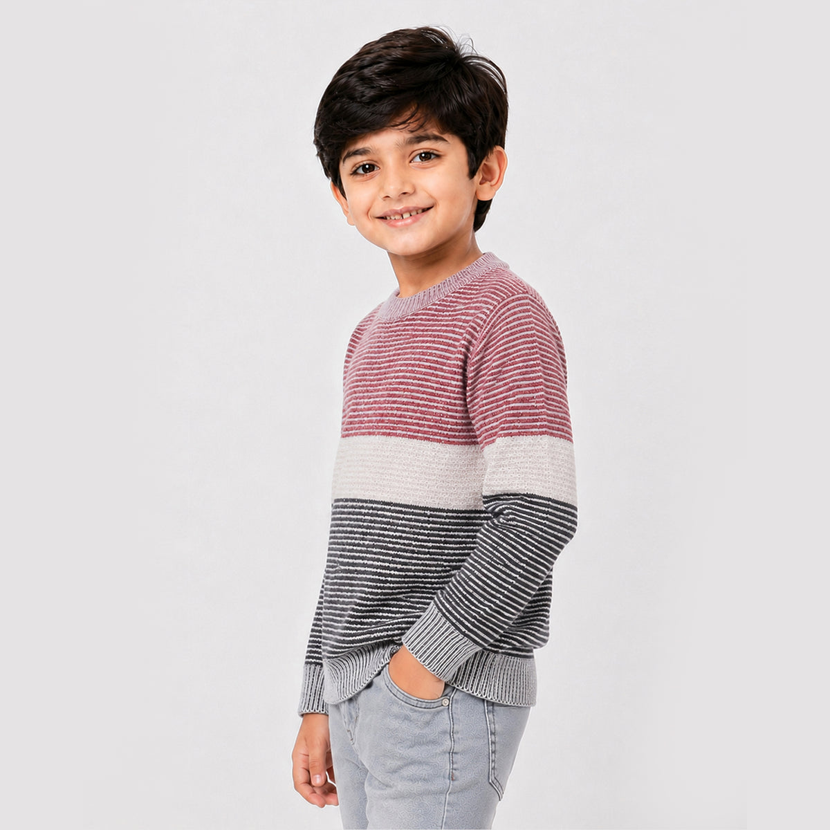 Kuchipoo Boys' Winter Wear Knitted Sweater | Full Sleeves Warm Pullover | Casual & Stylish Kids' Jumper