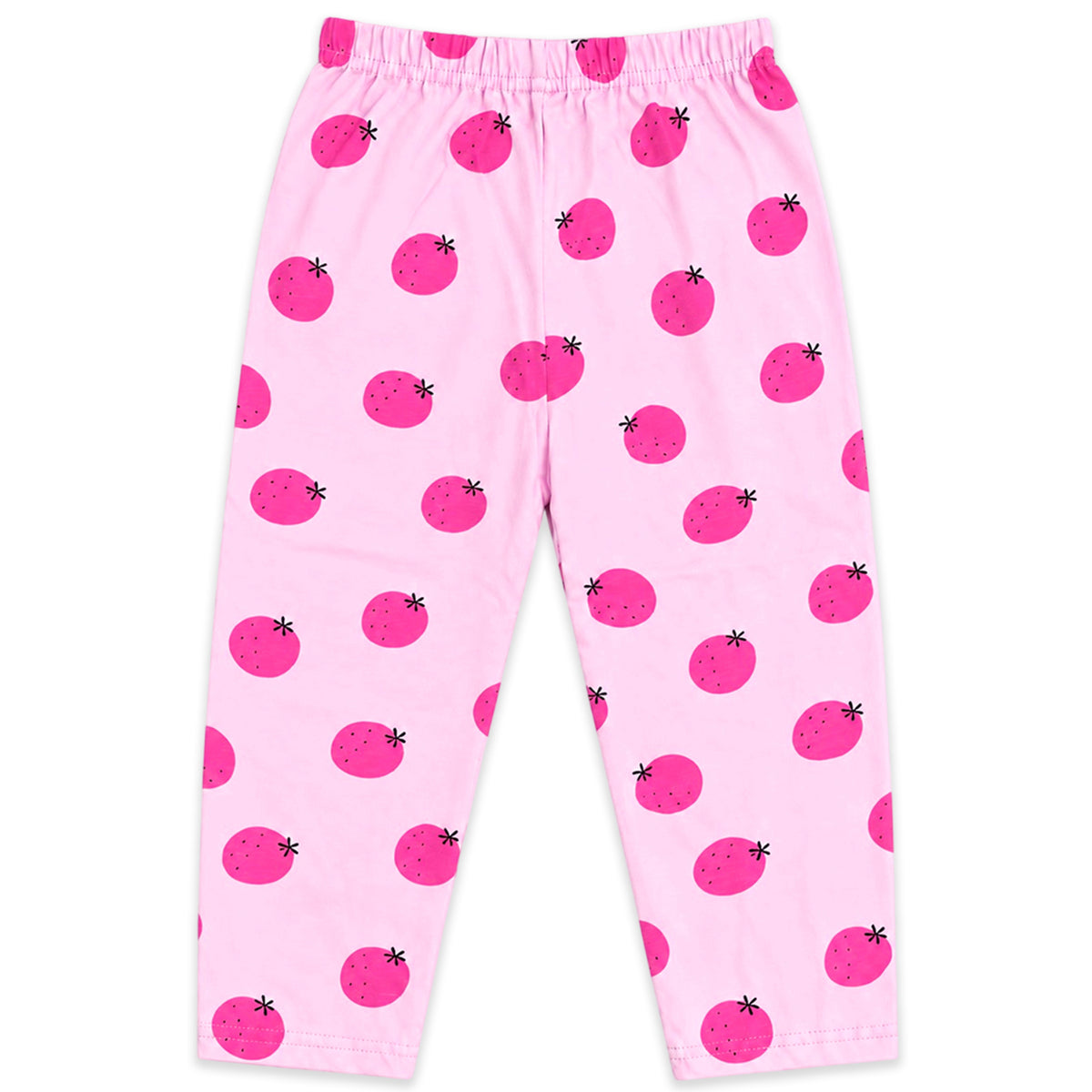 Kuchipoo Girls 100% Cotton Pajamas Combo | Soft Elastic Waist | Cute Animal Prints | Everyday Wear | Pack of 5