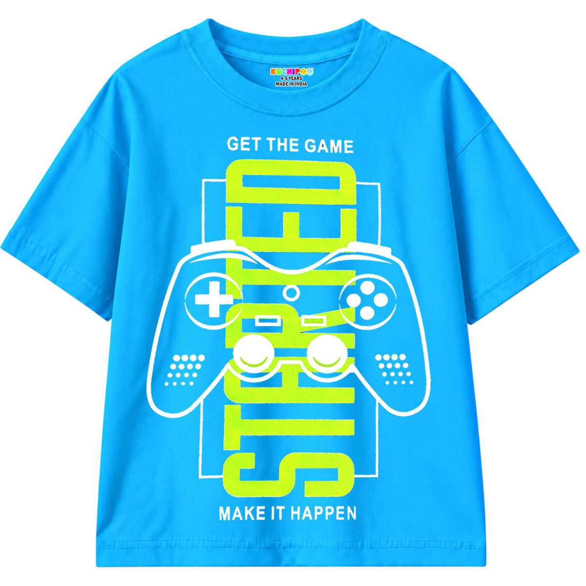 KUCHIPOO Boys Half Sleeves T-Shirts