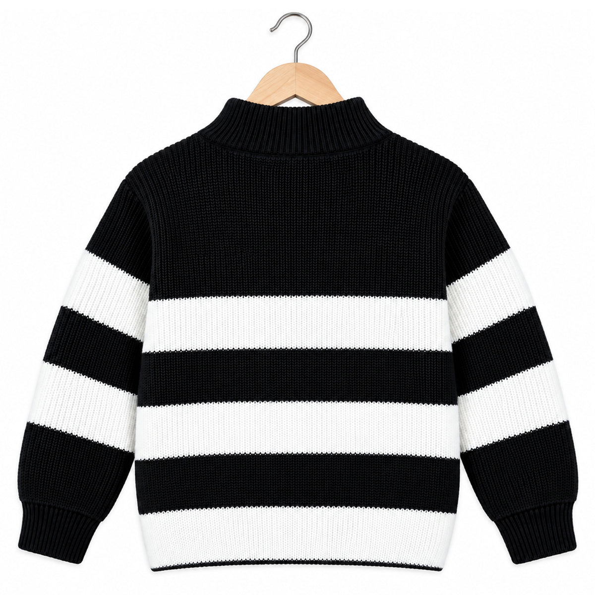 Kuchipoo Boys' High Neck Winter Wear Knitted Sweater | Full Sleeves Warm Pullover | Casual & Stylish Kids' Jumper