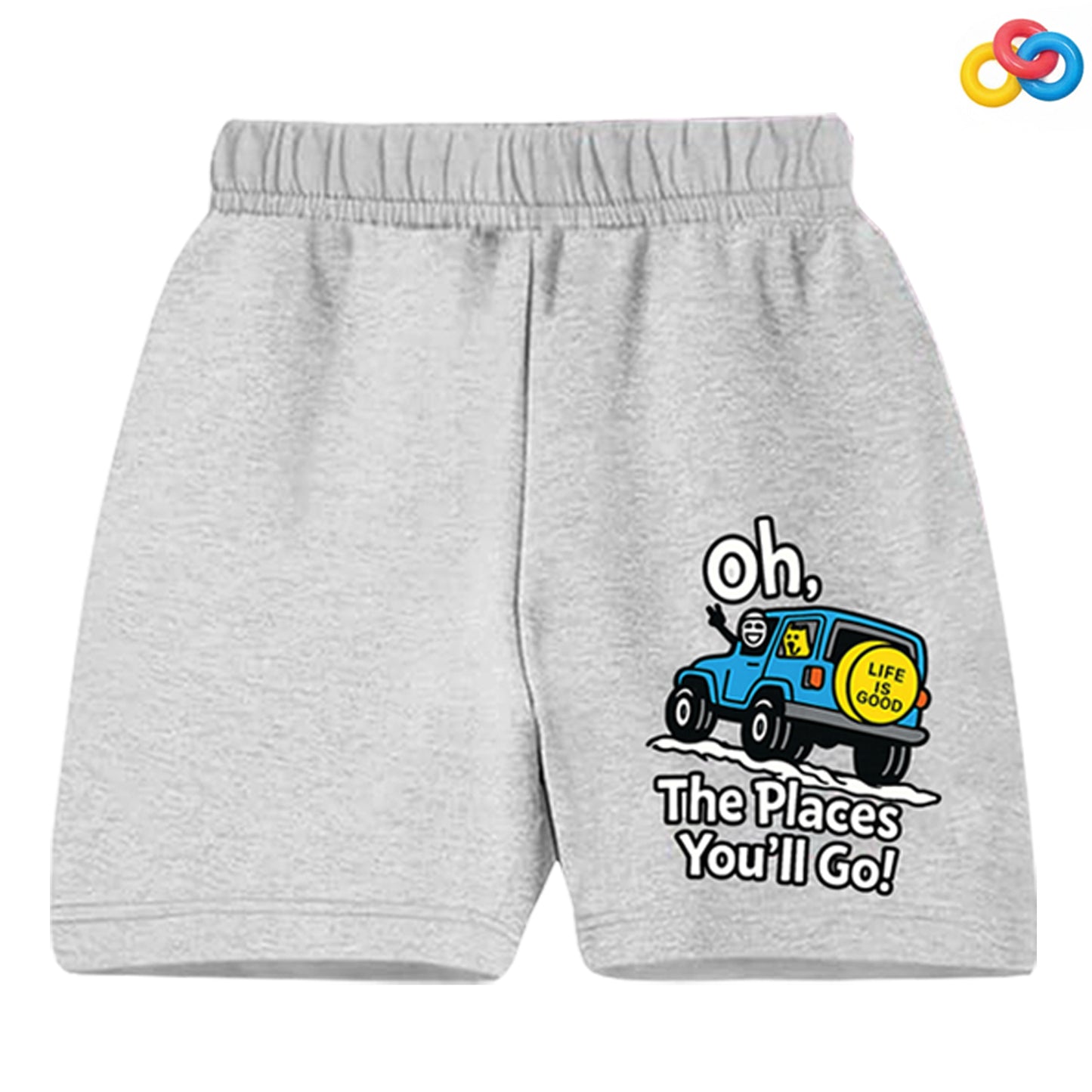 Kuchipoo Boys Cotton Printed Shorts Combo | Elastic Waist Soft Shorts for Casual Wear, Playtime & Sleeping | Multicolor Prints - Pack of 8