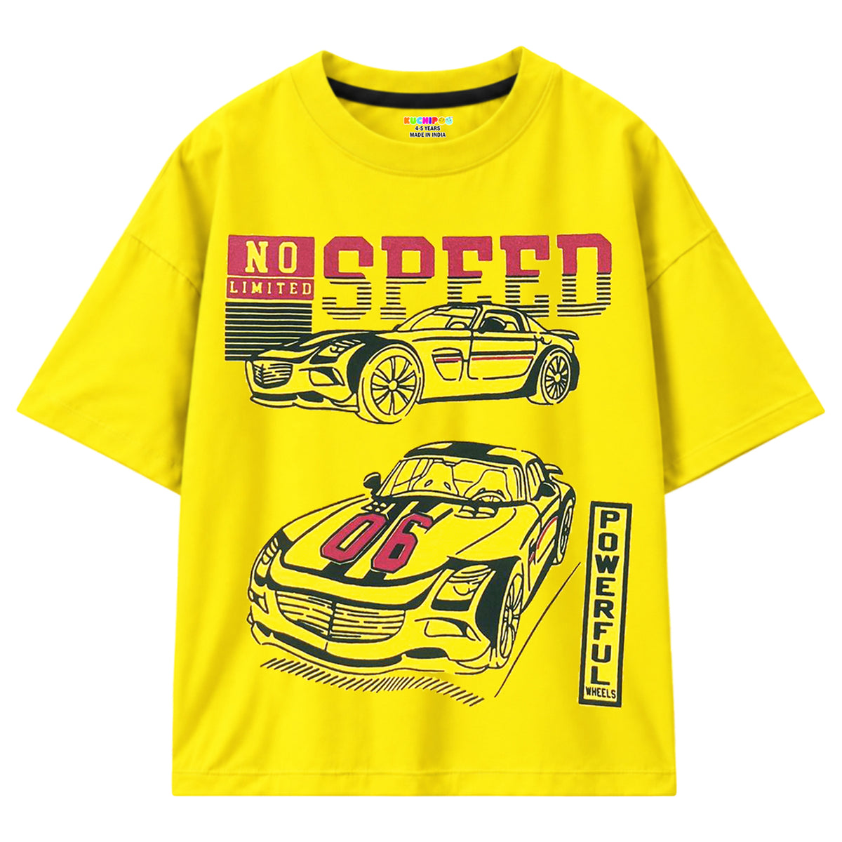 KUCHIPOO Boys Half Sleeves T-Shirts