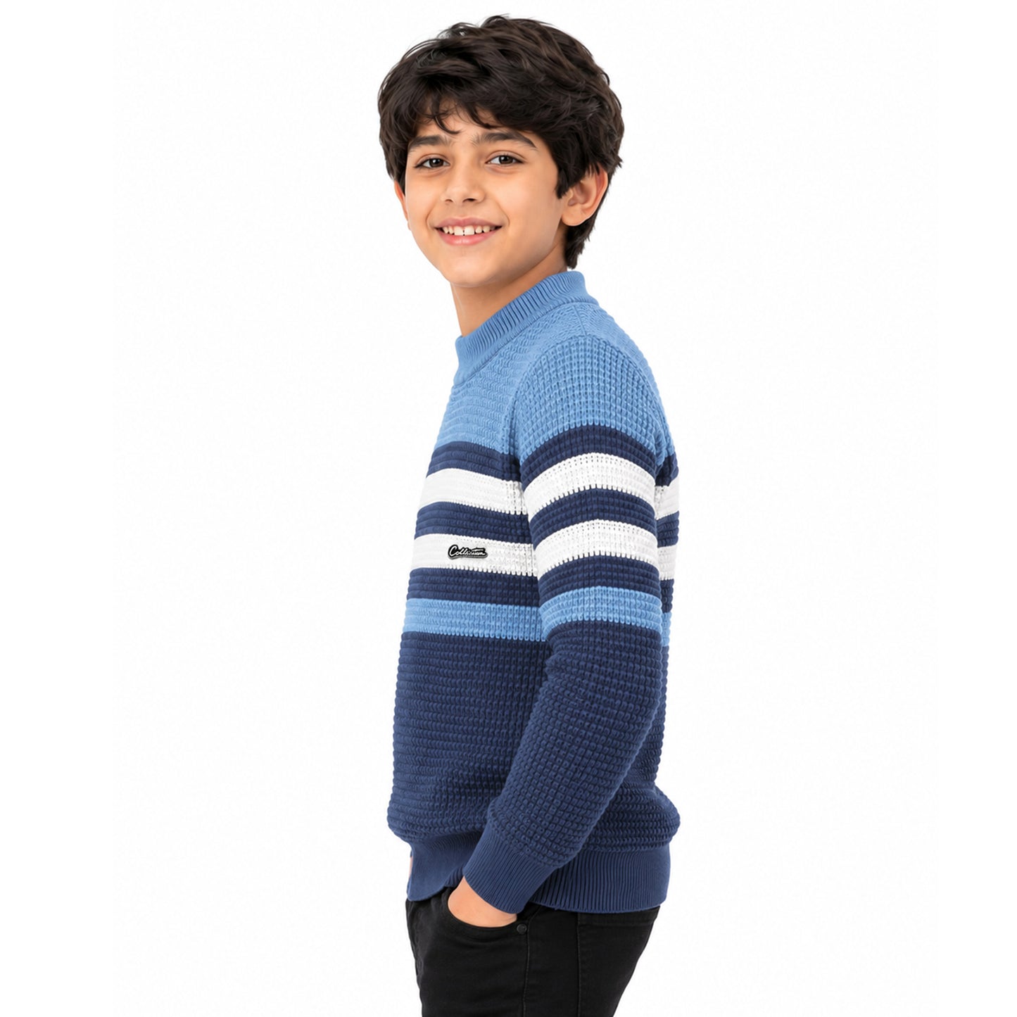 Kuchipoo Boys' Winter Wear Knitted Sweater | Full Sleeves Warm Pullover | Casual & Stylish Kids' Jumper
