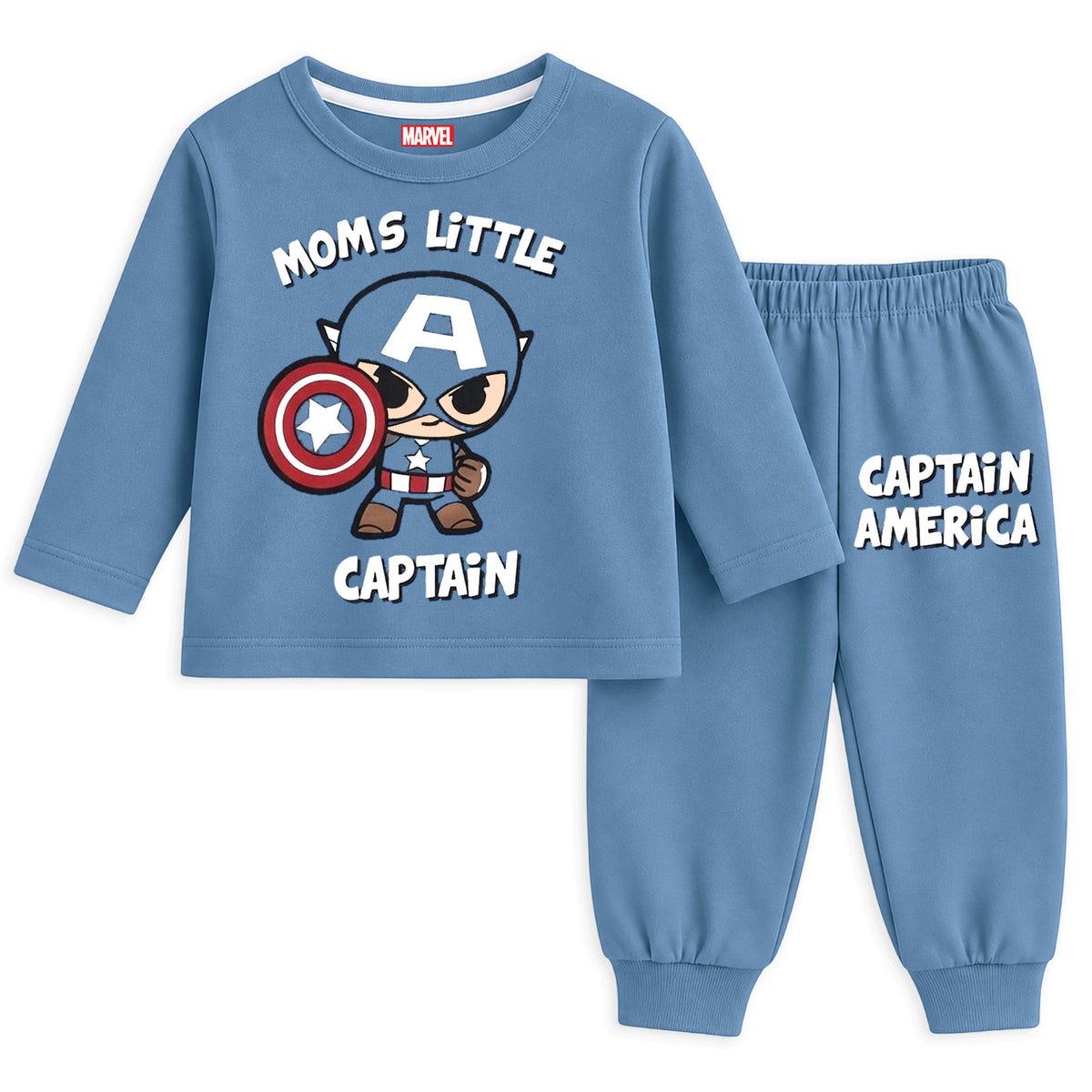 Kuchipoo © Marvel Boys Spiderman Printed Cotton T-Shirt & Pyjama Set | Full Sleeve Casual Wear | Pack of 2 Sets