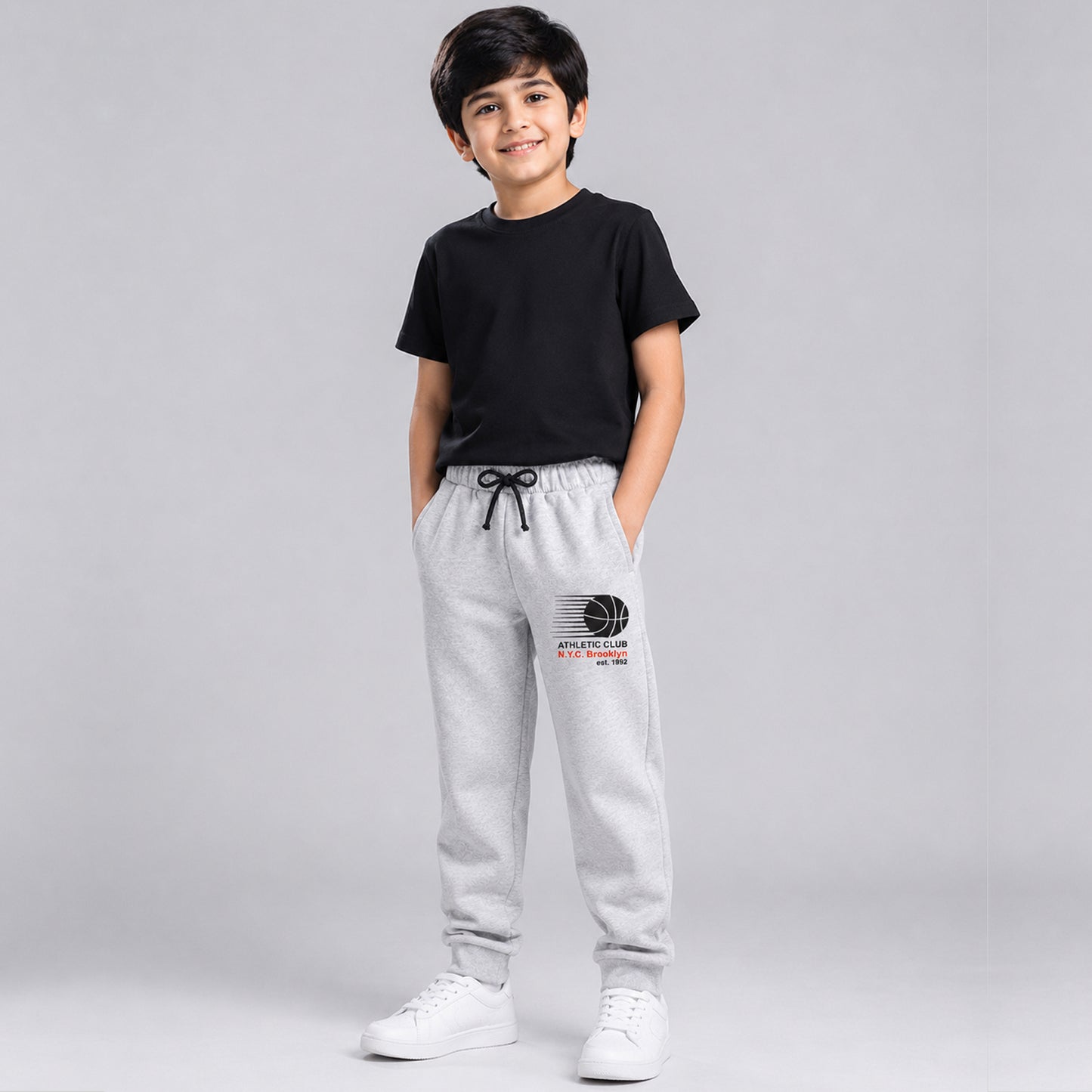 Kuchipoo Boys Cotton Track Pants | Pocket Joggers with Elastic Waist & Drawstring | Soft & Comfortable Casual Wear | Pack of 3