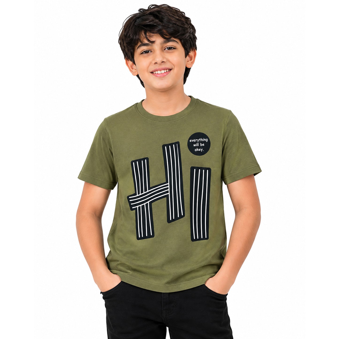 Kuchipoo Boys Cotton Printed T-Shirts | Half Sleeve Round Neck | Soft & Comfortable Casual Wear for Kids | Pack of 5