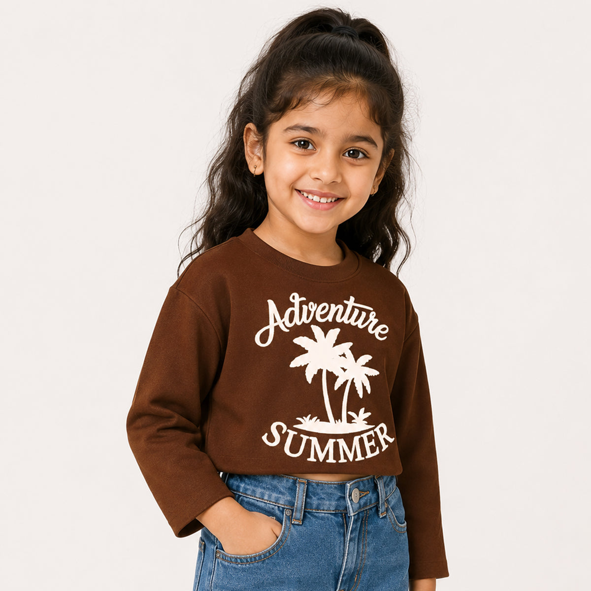 Kuchipoo Girls Crop Top Cotton T-Shirt - Pack of 3