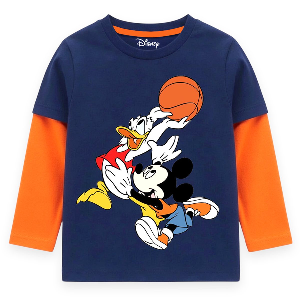 Kuchipoo © Disney Boys Mickey Mouse Printed Cotton T-Shirt Combo | Mickey & Friends Graphic Cotton Tees | Casual Summer Wear | Pack of 3