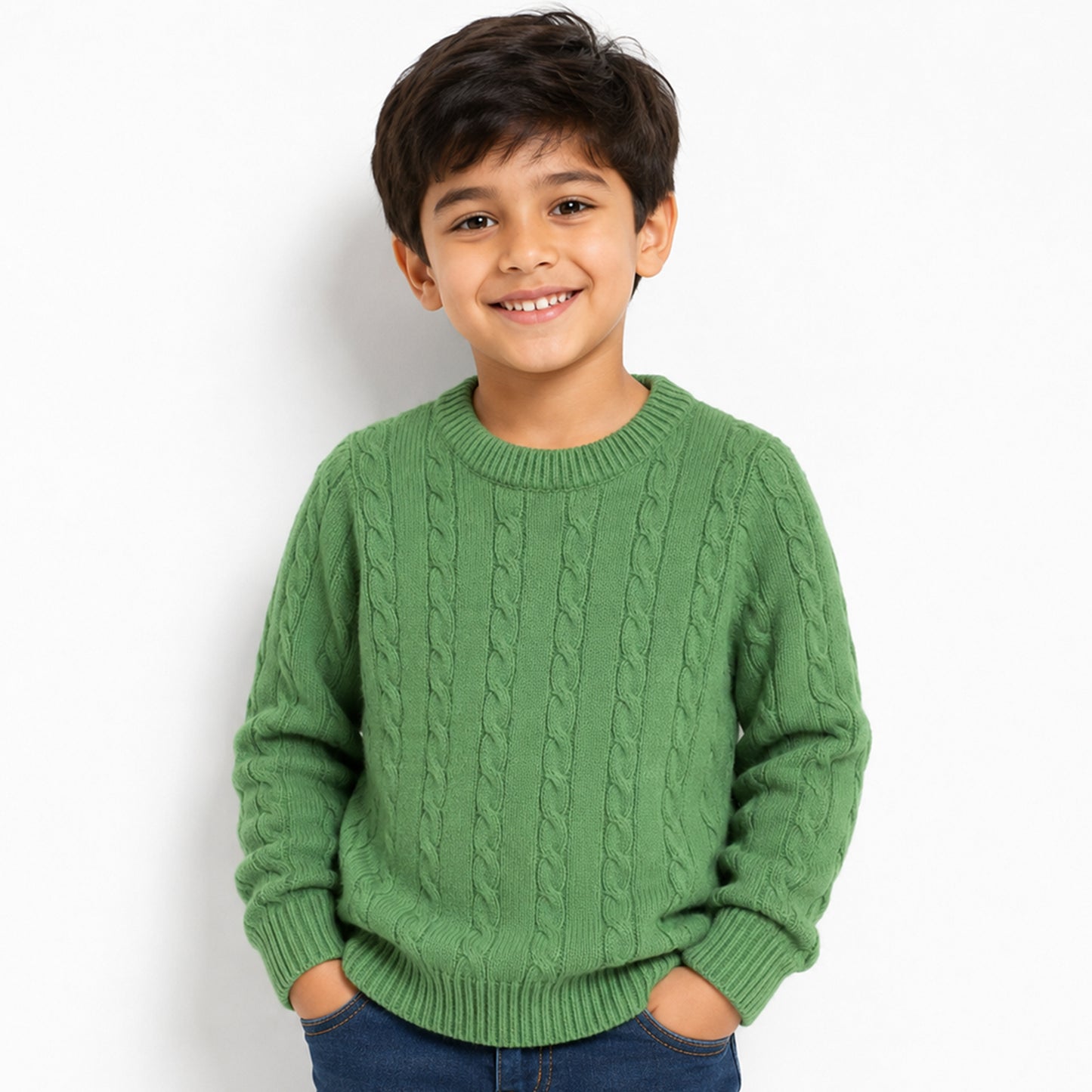 Kuchipoo Boys' Winter Wear Knitted Sweater | Full Sleeves Warm Pullover | Casual & Stylish Kids' Jumper