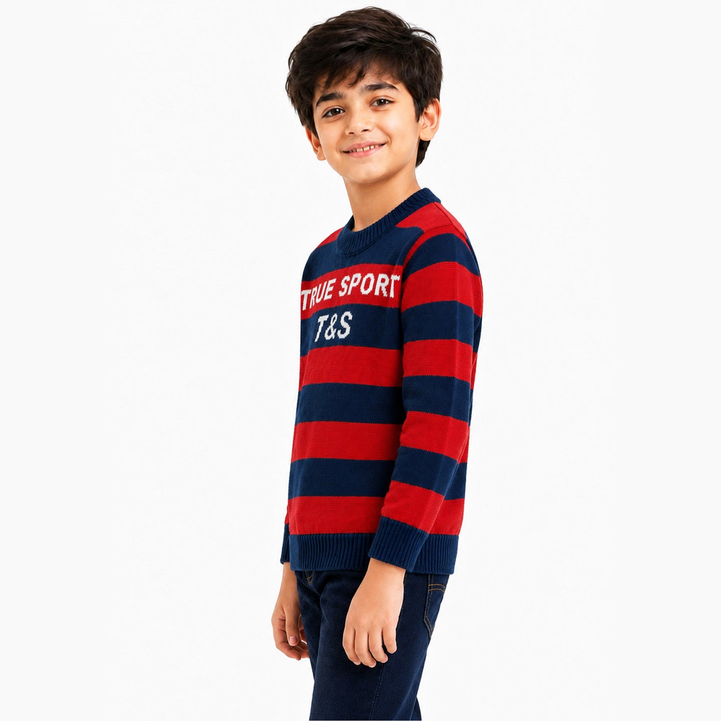 Kuchipoo Boys' Winter Wear Knitted Sweater | Full Sleeves Warm Pullover | Casual & Stylish Kids' Jumper