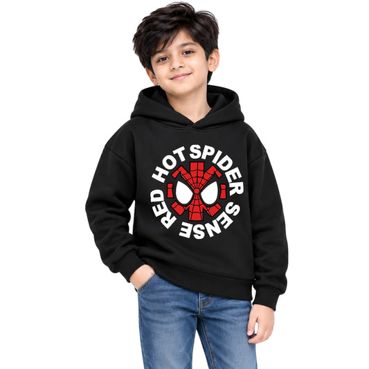 Kuchipoo © Marvel Boys Full Sleeve Hooded Sweatshirt | Marvel Superhero Graphic Printed Pullover Hoodie with Ribbed Cuffs & Hem | Casual Winter Wear for Boys