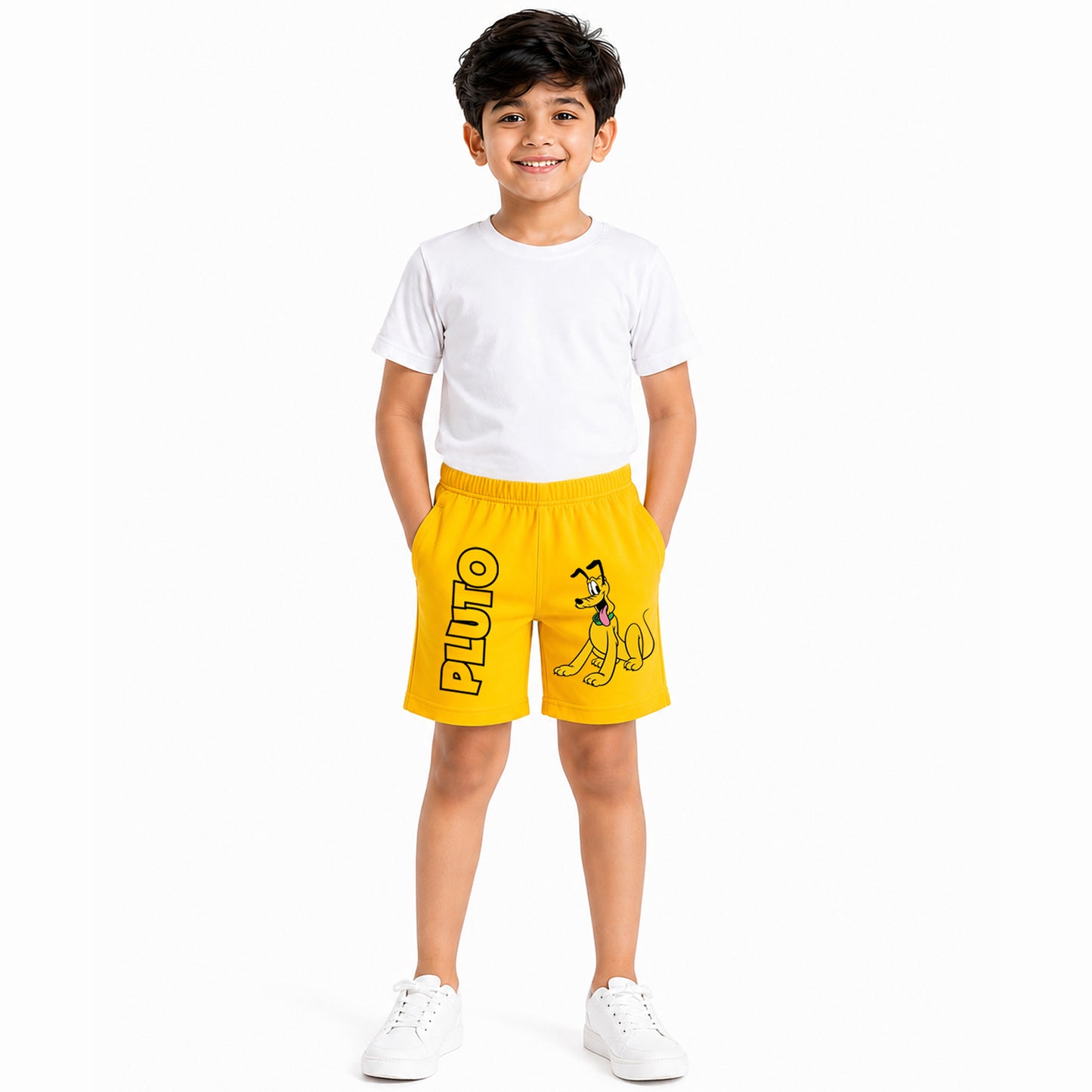 Kuchipoo © Disney Boys Regular Fit Cotton Shorts - Pack of 3