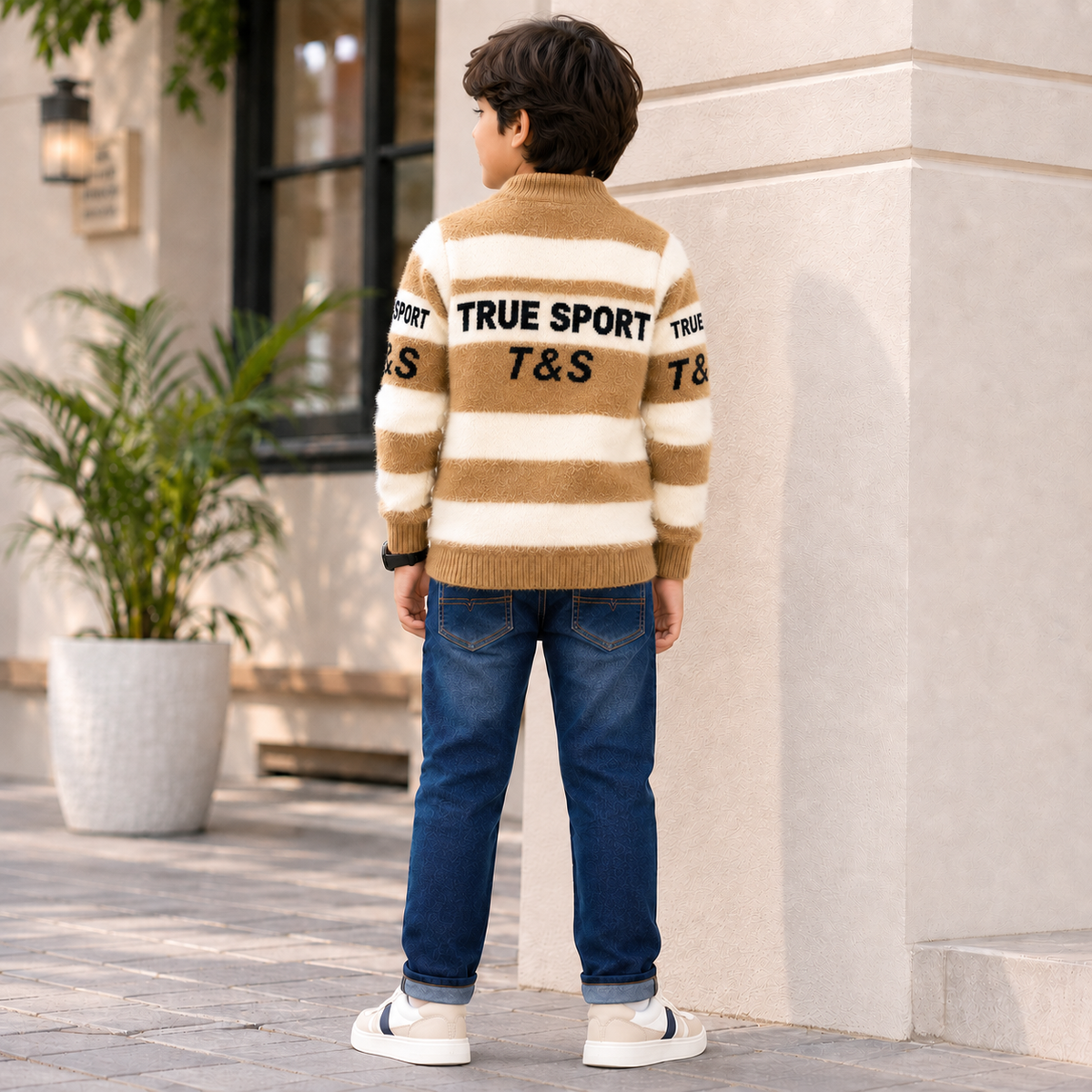 Kuchipoo Boys' Winter Wear Knitted Sweater | Full Sleeves Warm Pullover | Casual & Stylish Kids' Jumper