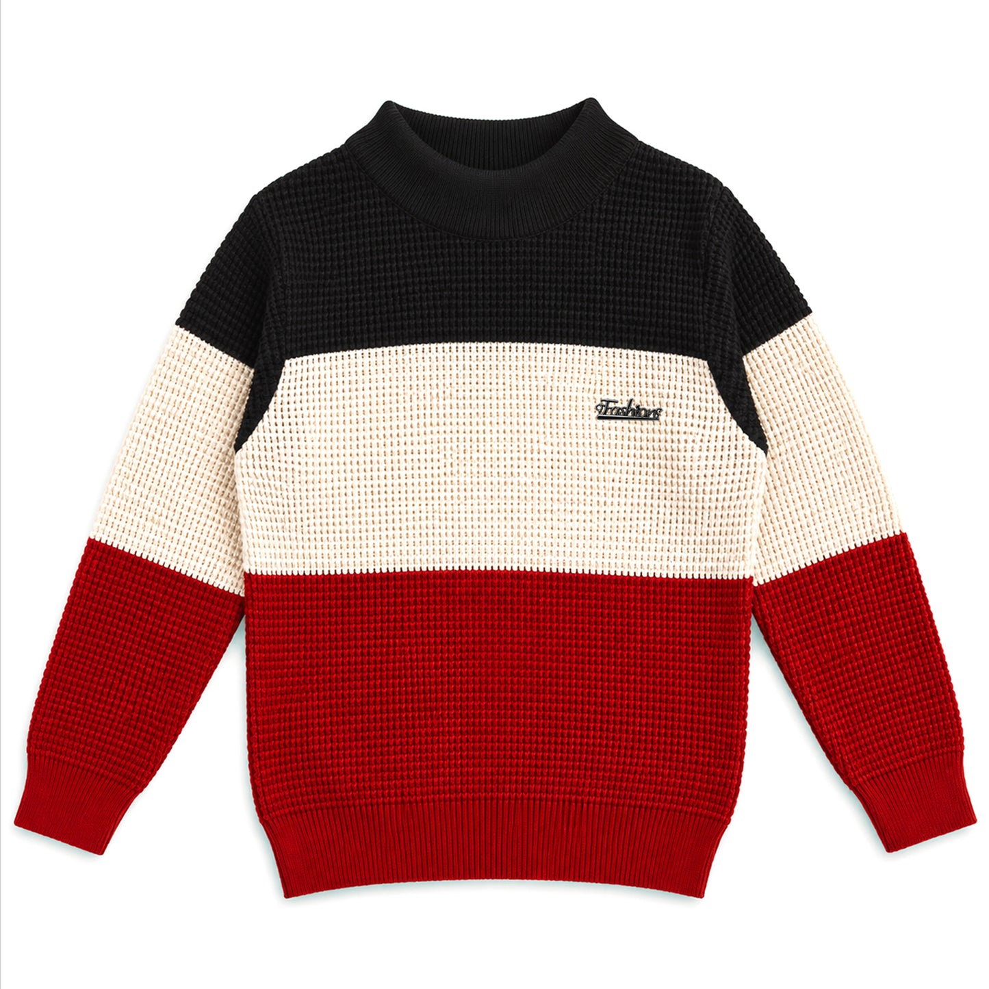 Kuchipoo Boys' Winter Wear Knitted Sweater | Full Sleeves Warm Pullover | Casual & Stylish Kids' Jumper