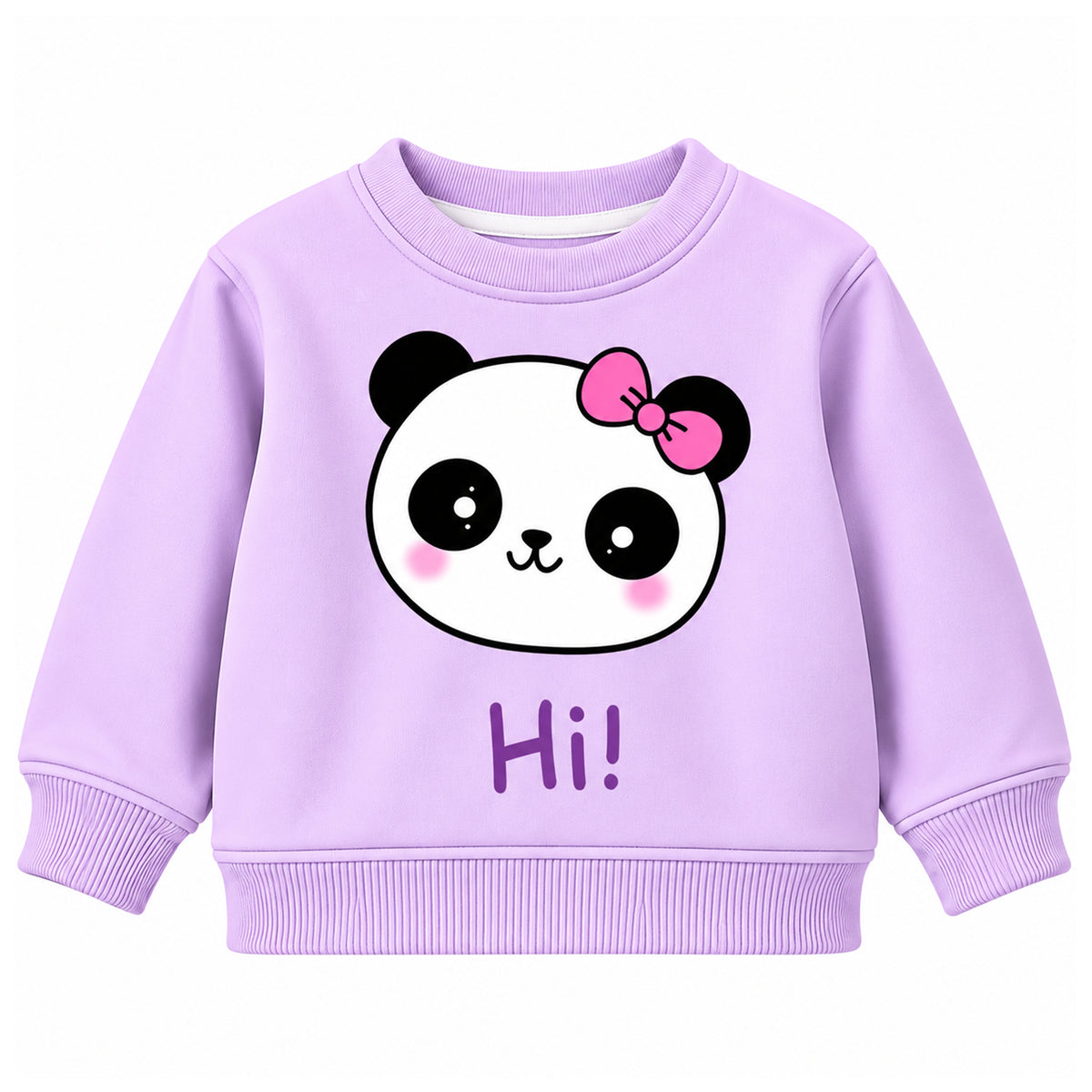 Kuchipoo Girls Printed Sweatshirt & Track Pant Set | Full Sleeve Winter Co-ord Set | Soft & Comfortable Casual Wear for Kids