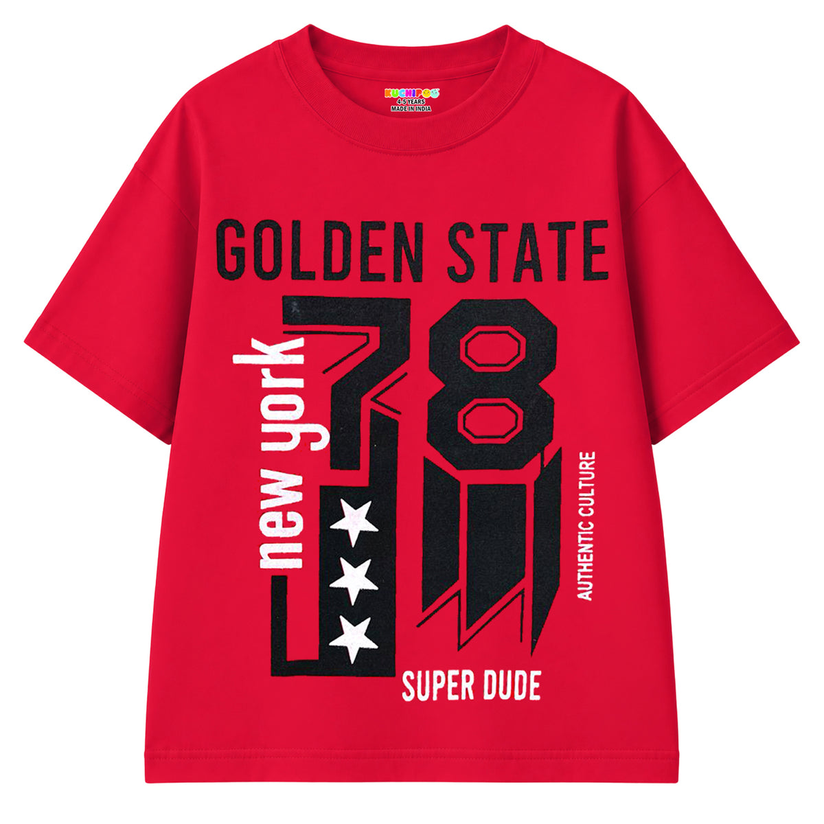 KUCHIPOO Boys Half Sleeves T-Shirts