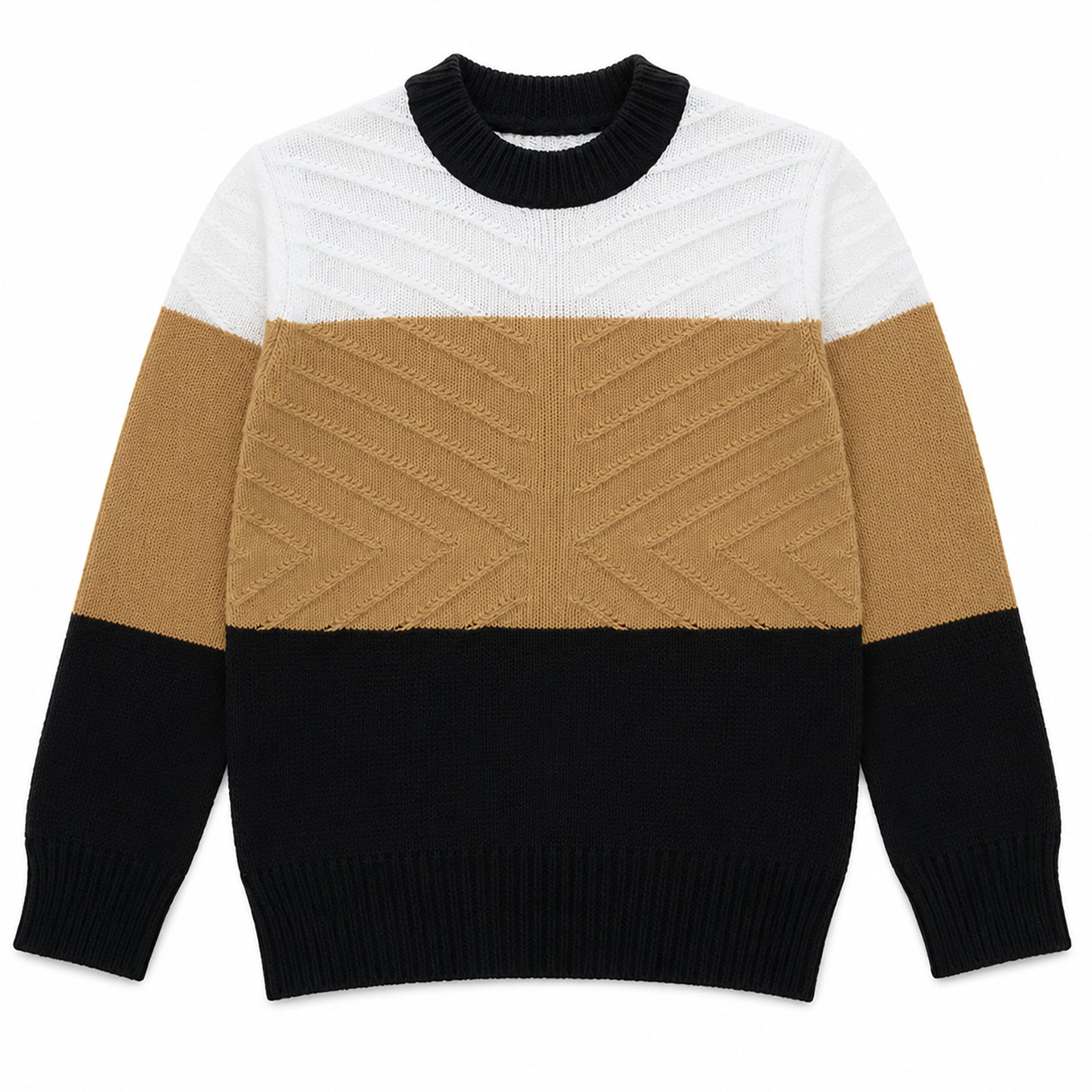 Kuchipoo Boys' Winter Wear Knitted Sweater | Full Sleeves Warm Pullover | Casual & Stylish Kids' Jumper