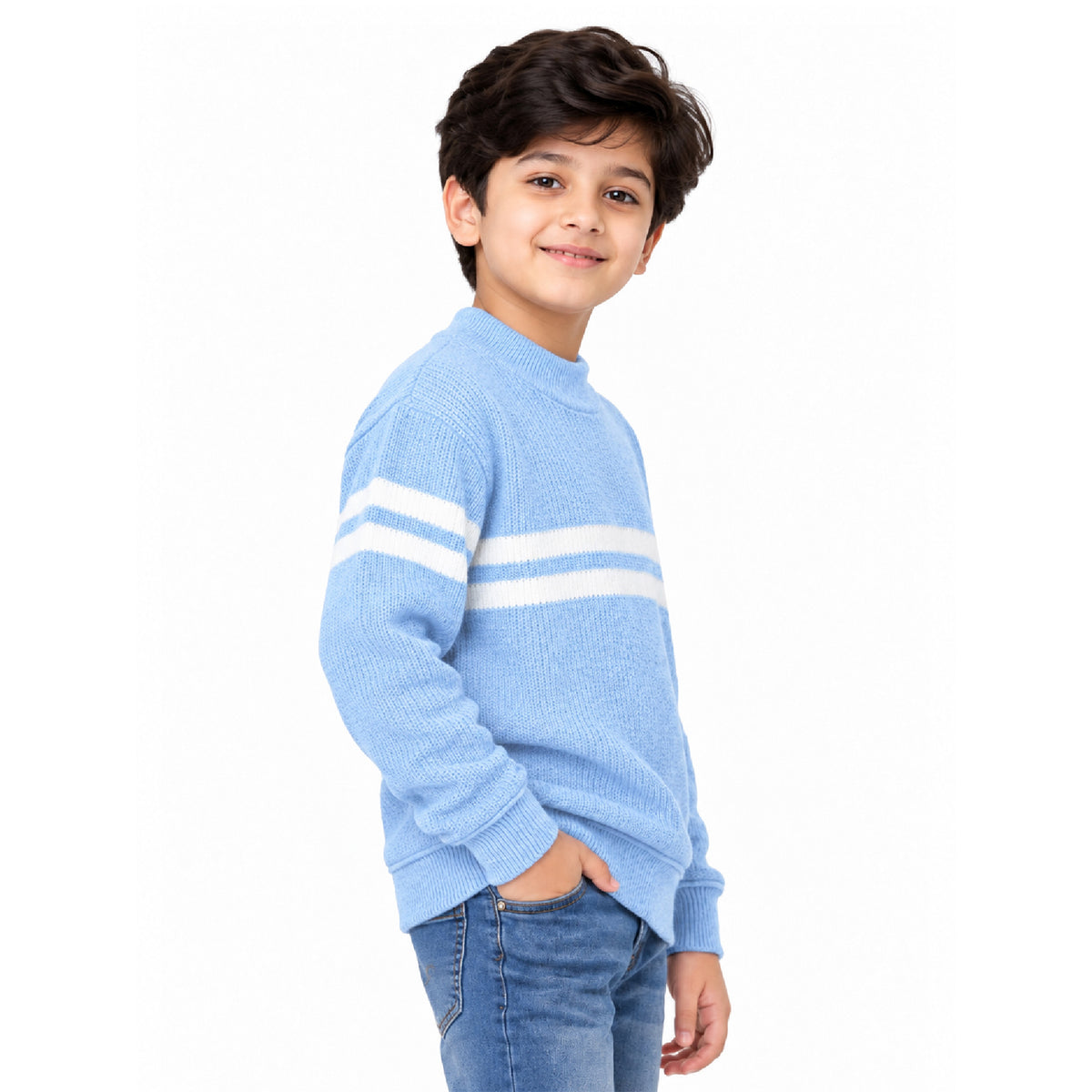 Kuchipoo Boys' Winter Wear Knitted Sweater | Full Sleeves Warm Pullover | Casual & Stylish Kids' Jumper