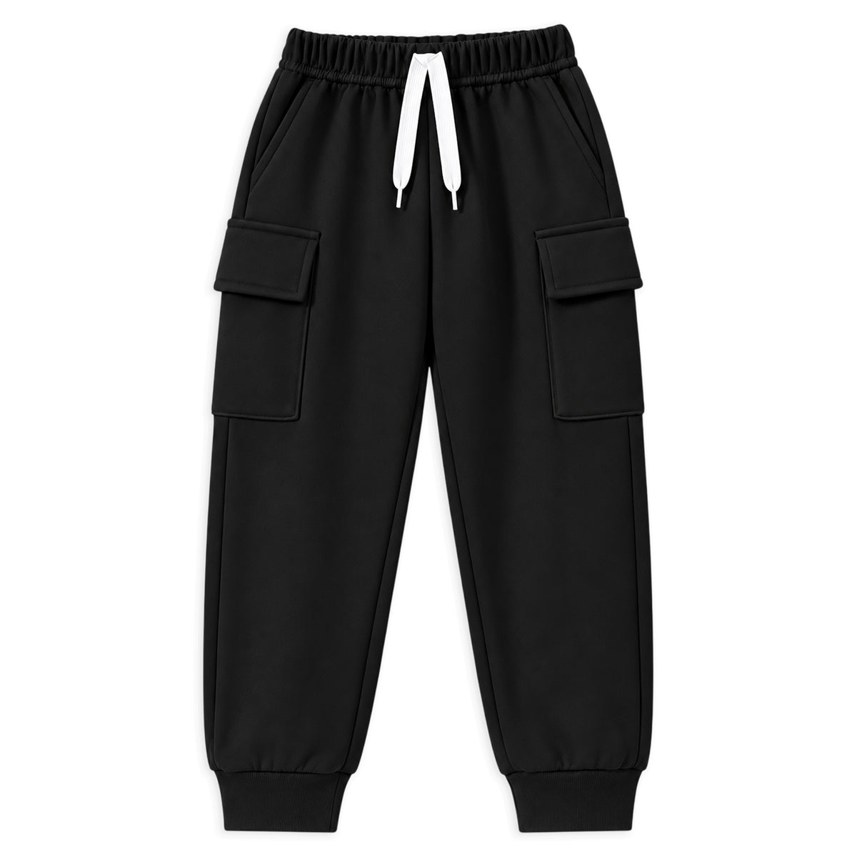 Kuchipoo Boys 4 Pocket Cargo Jogger Pants | Regular Fit Track Pants with Utility Pockets | Soft & Comfortable Casual Wear | Pack of 3