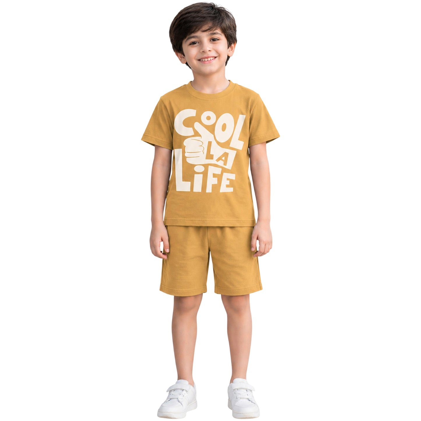 Kuchipoo Boys Cotton T-Shirt & Shorts Set | Half Sleeve Round Neck Top with Elastic Waist Shorts | Soft & Comfortable Casual Wear for Kids | Pack of 3