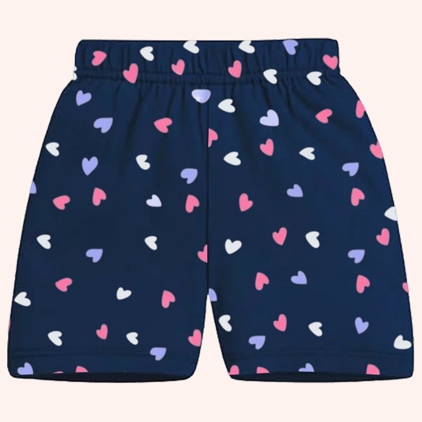 Kuchipoo Girls Cotton Printed Shorts | Elastic Waist | Summer Wear Shorts for Kids - Pack of 5