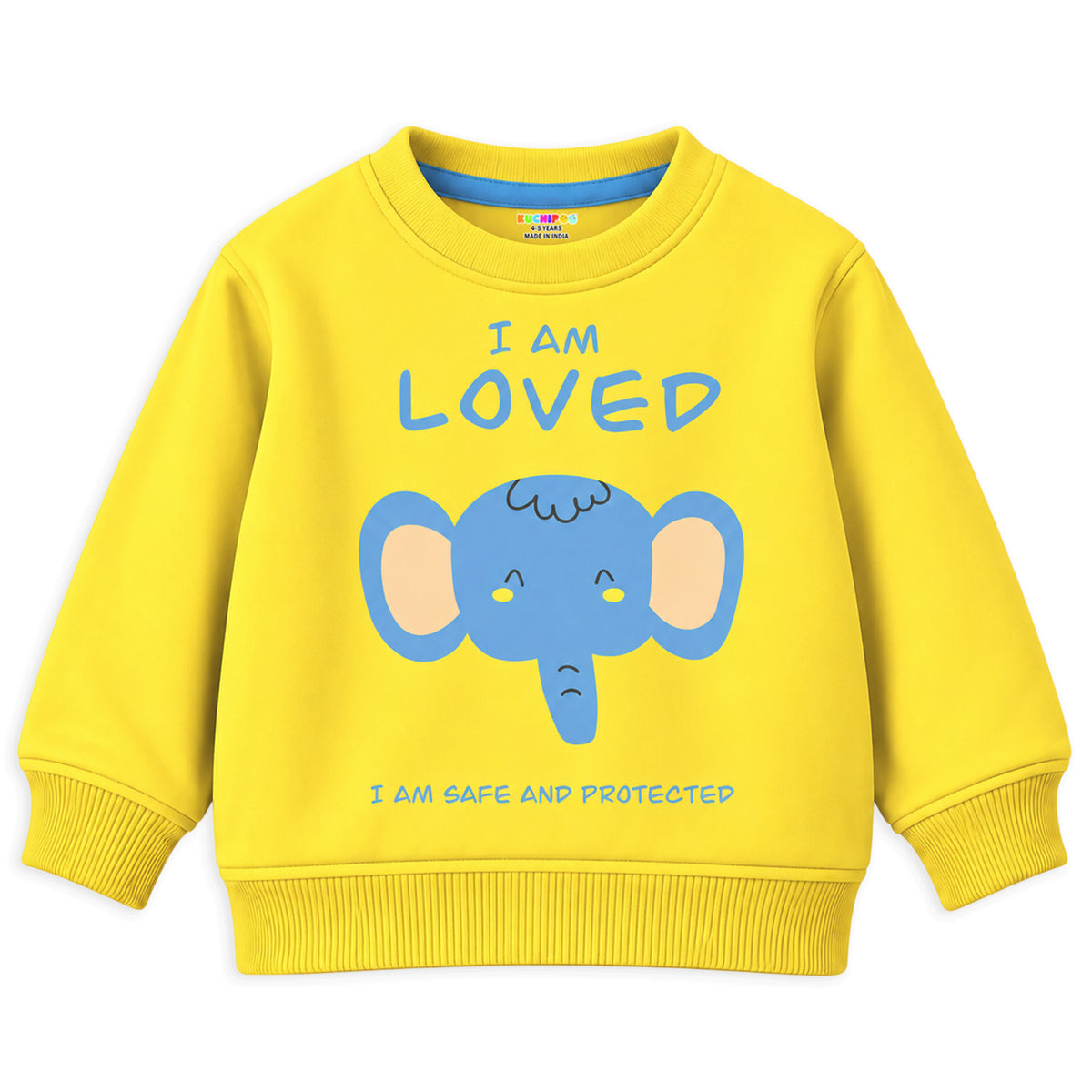 Kuchipoo Boys Printed Sweatshirt & Track Pant Set | Full Sleeve Winter Co-ord Set | Soft & Comfortable Casual Wear for Kids