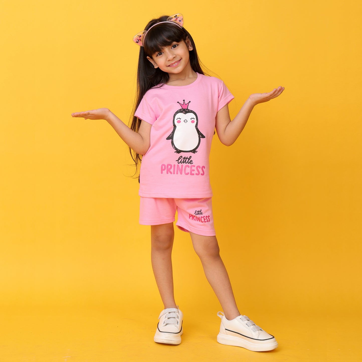 KUCHIPOO Baby Girls T-Shirts and Shorts Set