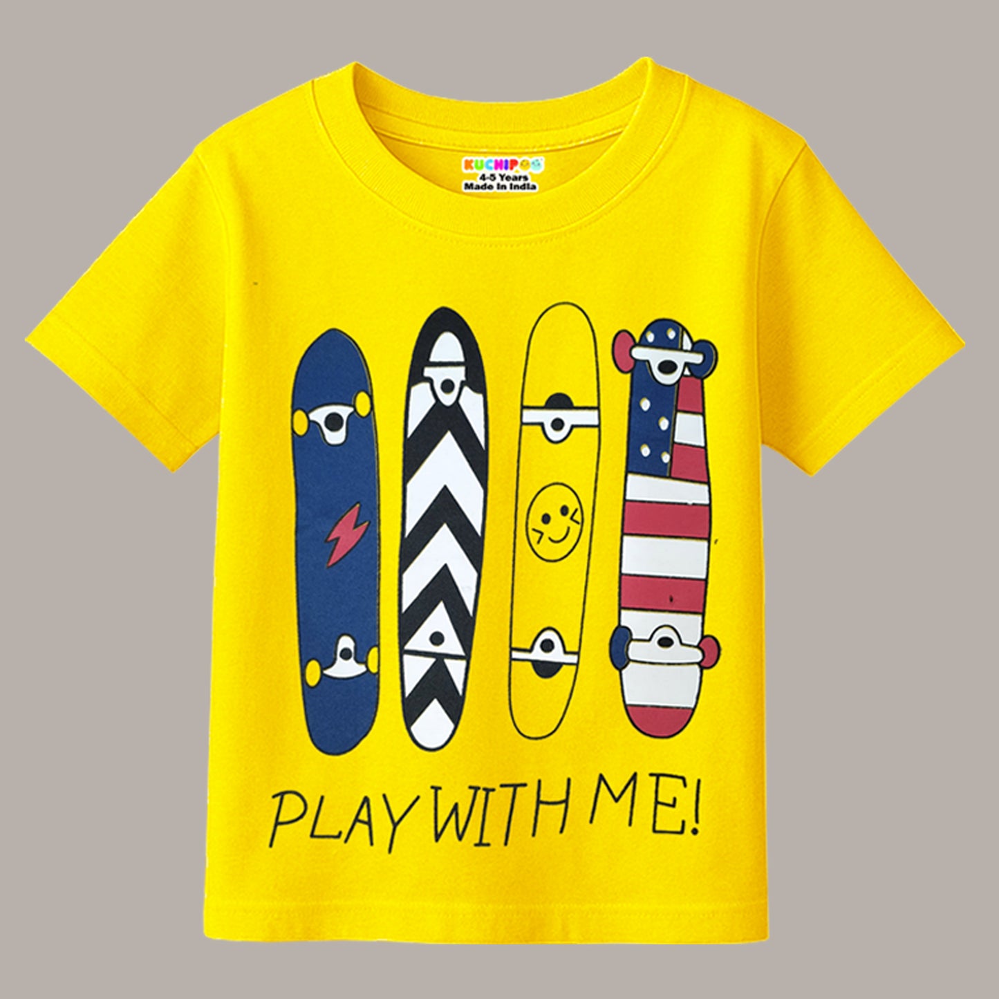 KUCHIPOO Boys Half Sleeves T-Shirts