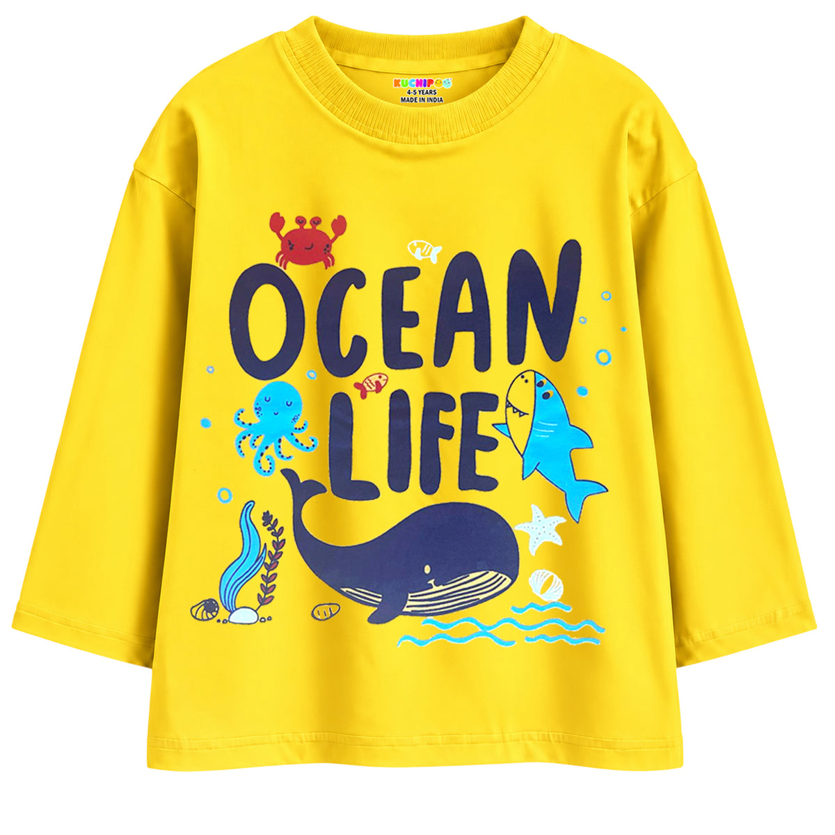 KUCHIPOO Baby Boys  Full Sleeves T-Shirts