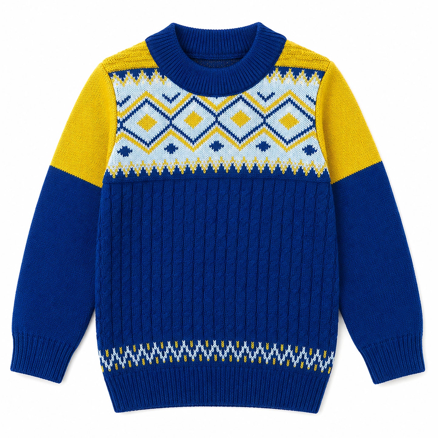 Kuchipoo Girls' Winter Wear Knitted Sweater | Full Sleeves Warm Pullover | Casual & Stylish Kids' Jumper
