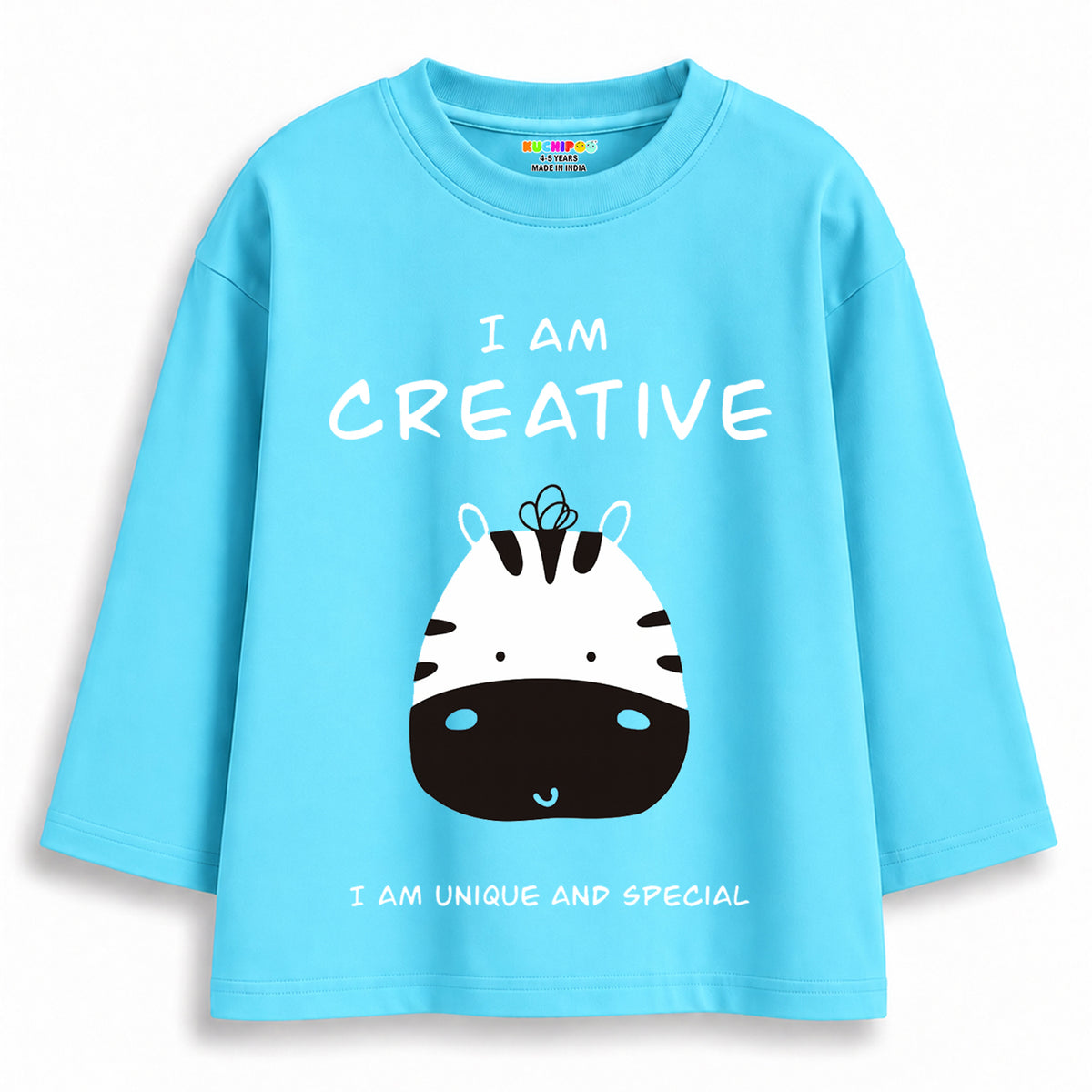 Kuchipoo Boys Full Sleeves Regular Fit Cotton T-Shirt - Pack of 5