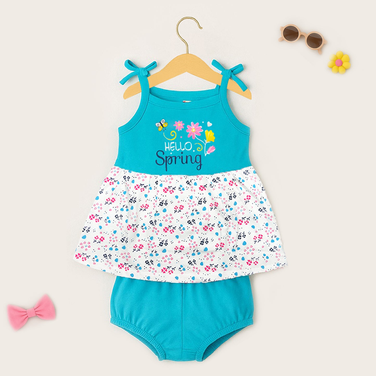 Kuchipoo Girls Regular Fit Sleeveless  Dress