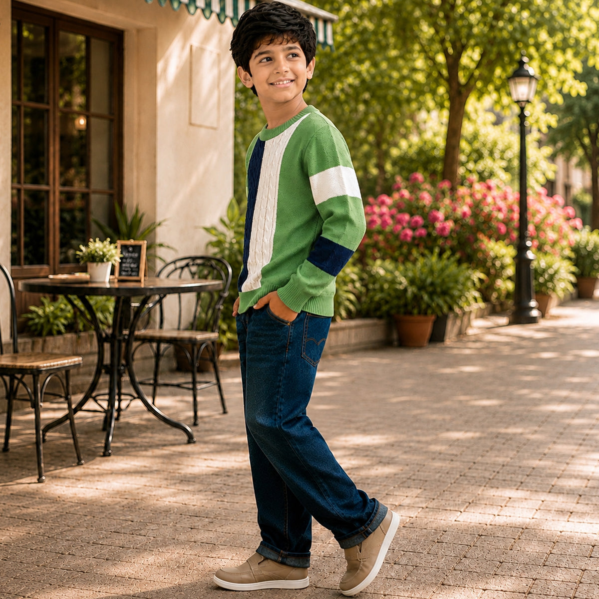 Kuchipoo Boys' Winter Wear Knitted Sweater | Full Sleeves Warm Pullover | Casual & Stylish Kids' Jumper