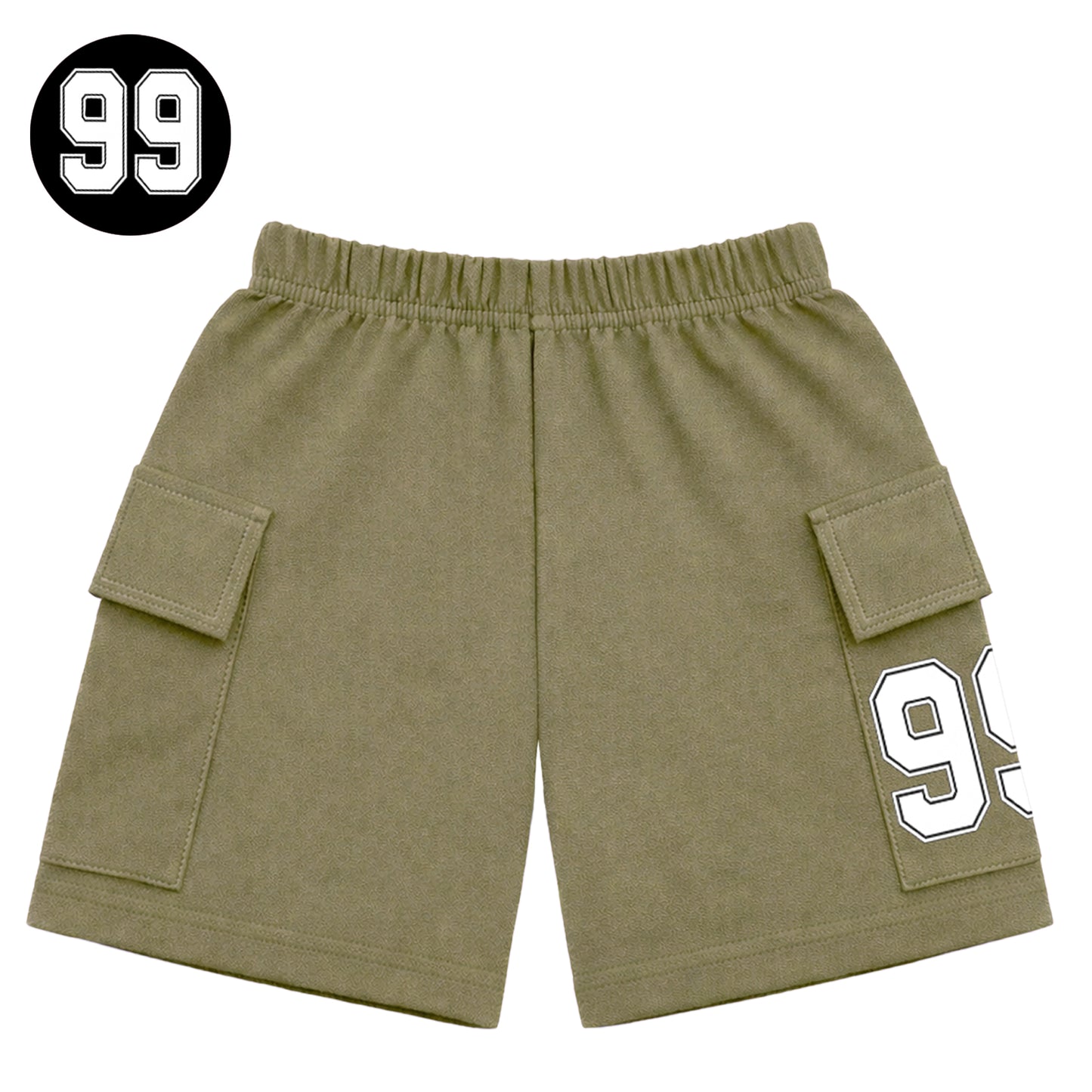 Kuchipoo Boys Cotton Cargo Shorts | Elastic Waistband | Double Pocket Shorts | Summer Casual Wear for Kids | Pack of 3