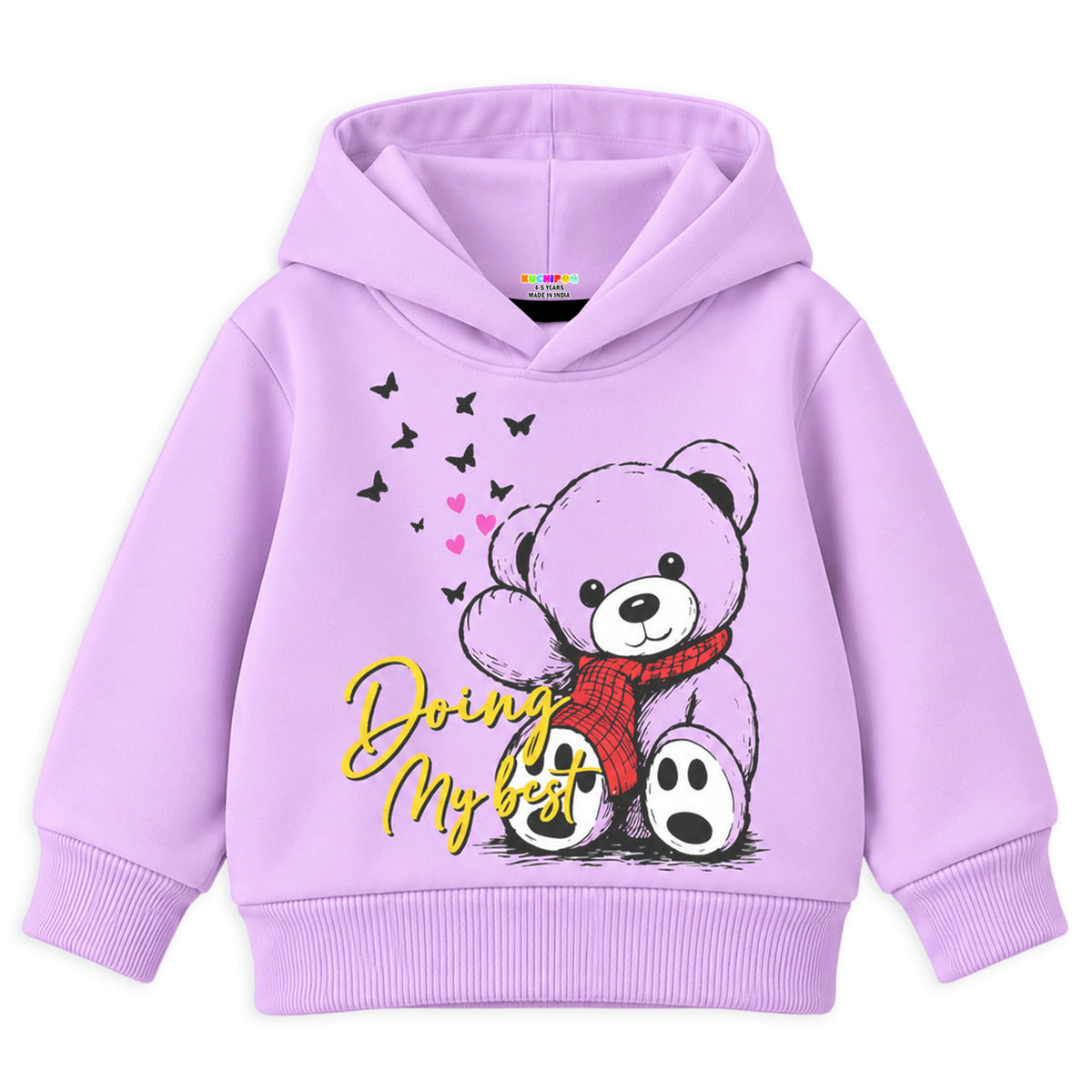 Kuchipoo Girls Hoodie and Jogger Set | Graphic Winterwear