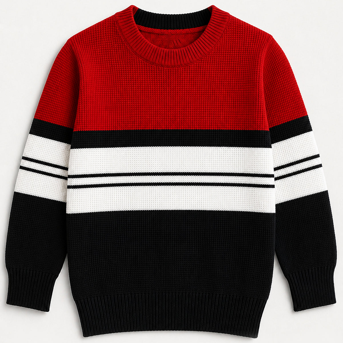Kuchipoo Boys' Winter Wear Knitted Sweater | Full Sleeves Warm Pullover | Casual & Stylish Kids' Jumper