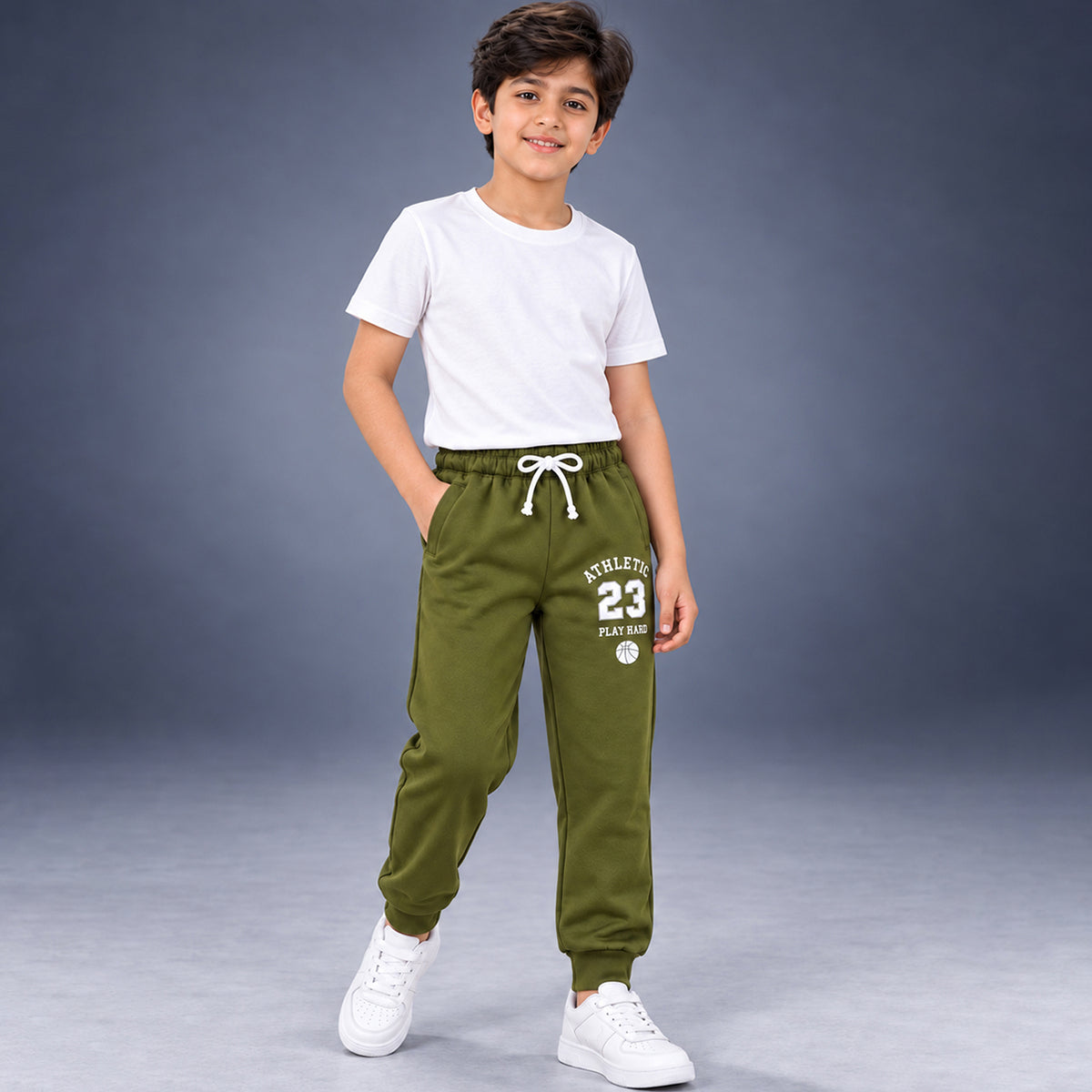 Kuchipoo Boys Printed Jogger Track Pants | Soft & Comfortable Regular Fit Lower with Elastic Waist, Drawstring & Ribbed Cuffs | Casual Sportswear for Kids | Pack of 3