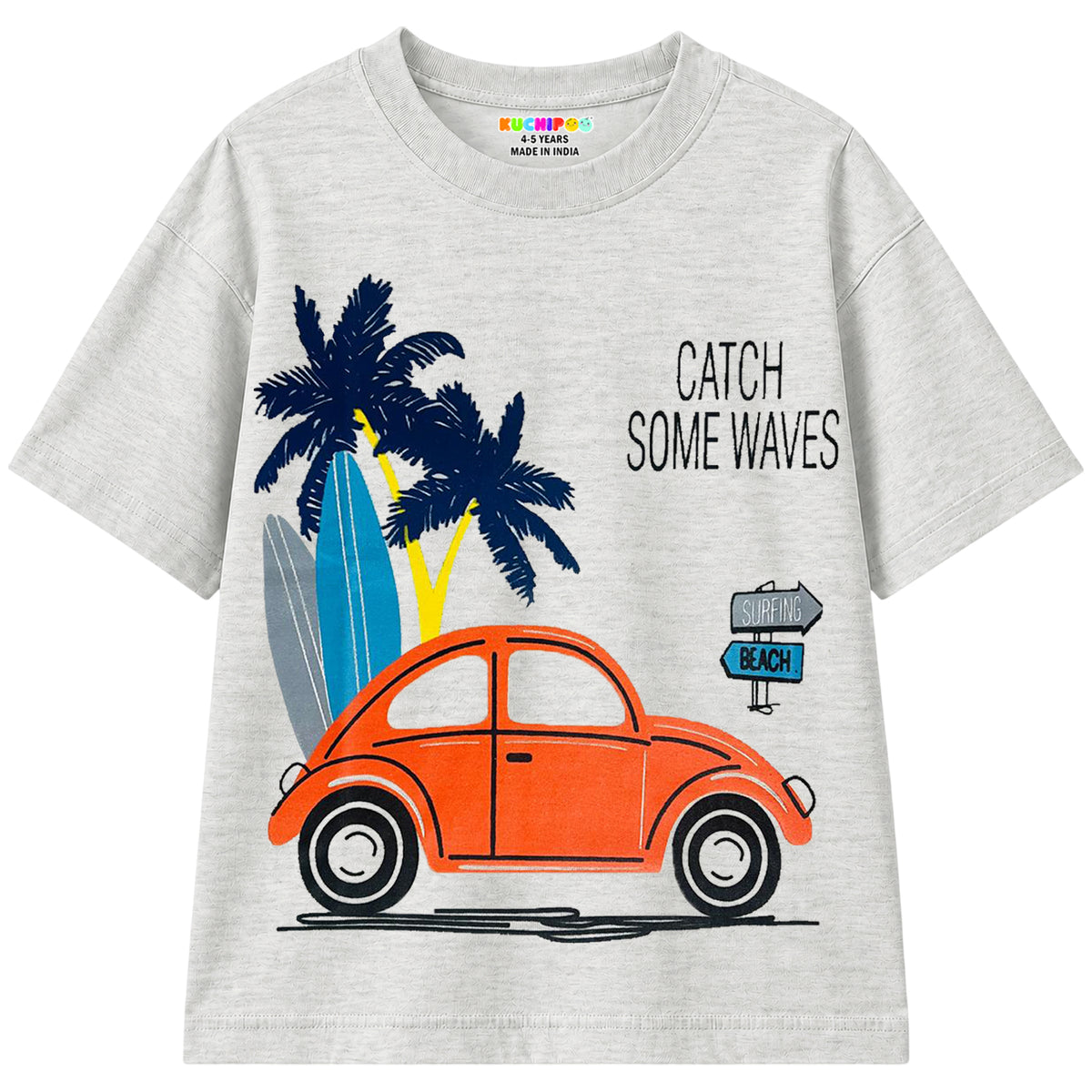 KUCHIPOO Boys Half Sleeves T-Shirts