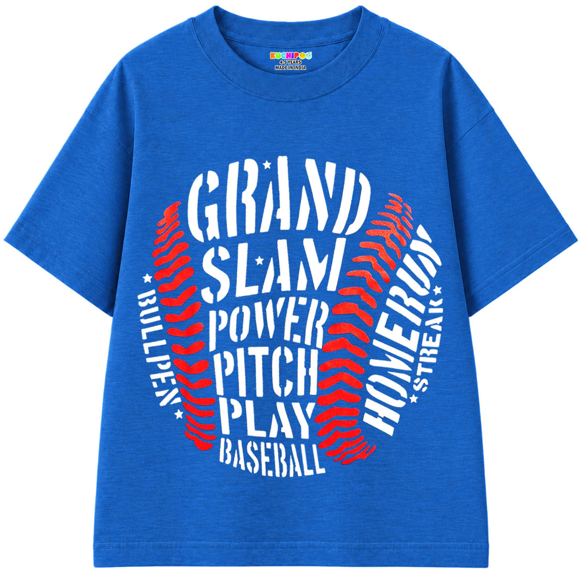 KUCHIPOO Boys Half Sleeves T-Shirts