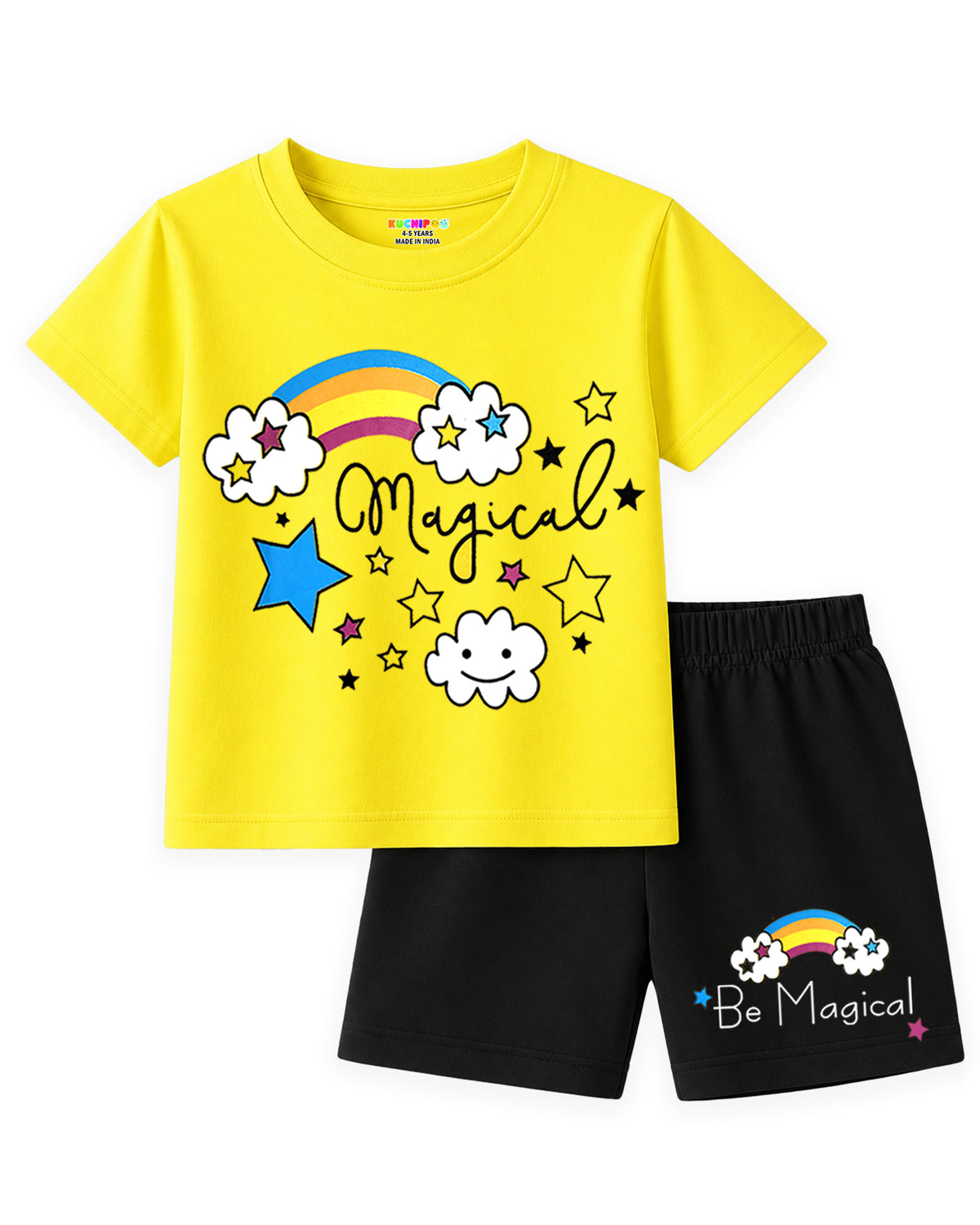 KUCHIPOO GIRLS HALF SLEEVES T-SHIRTS AND SHORTS SET