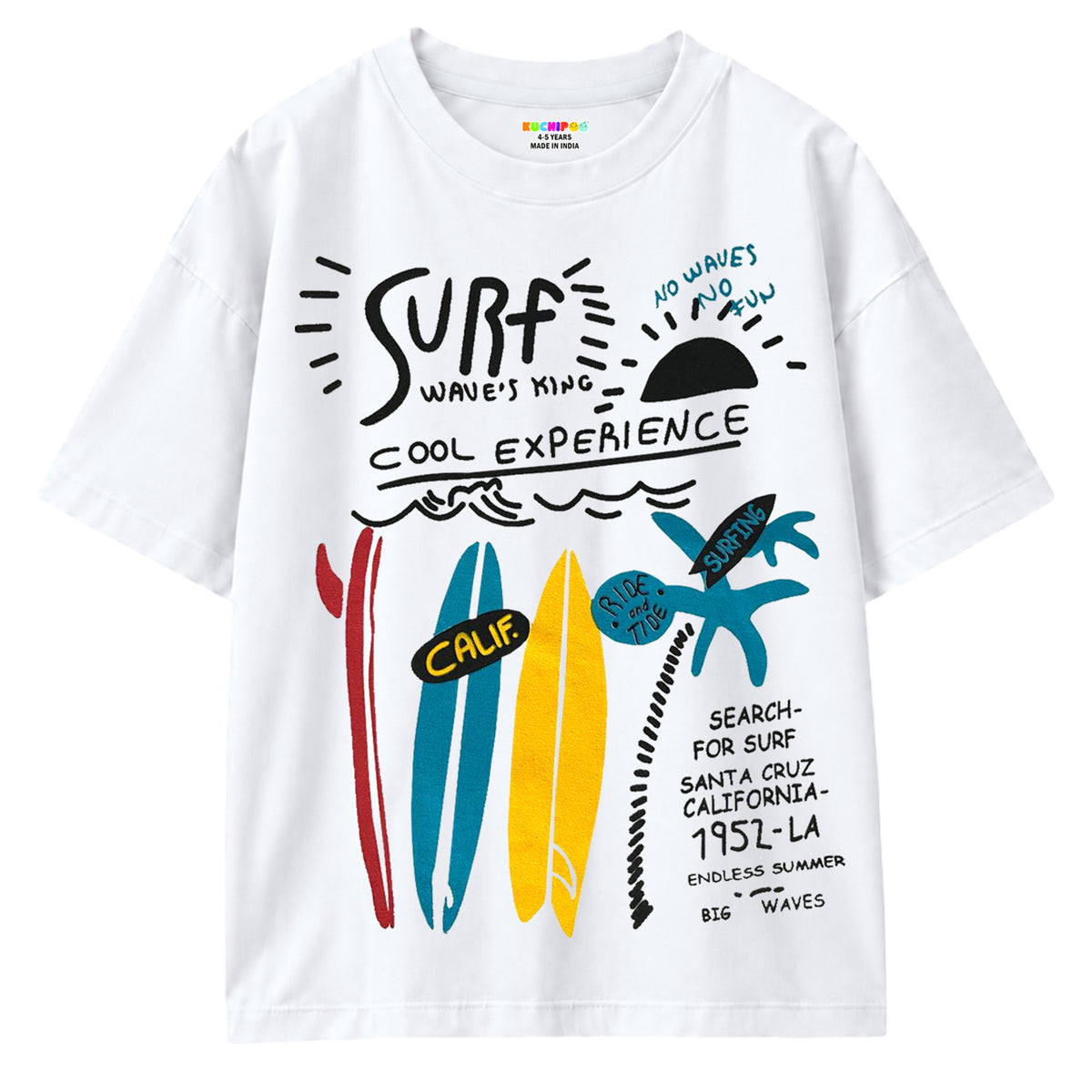 KUCHIPOO Boys Half Sleeves T-Shirts