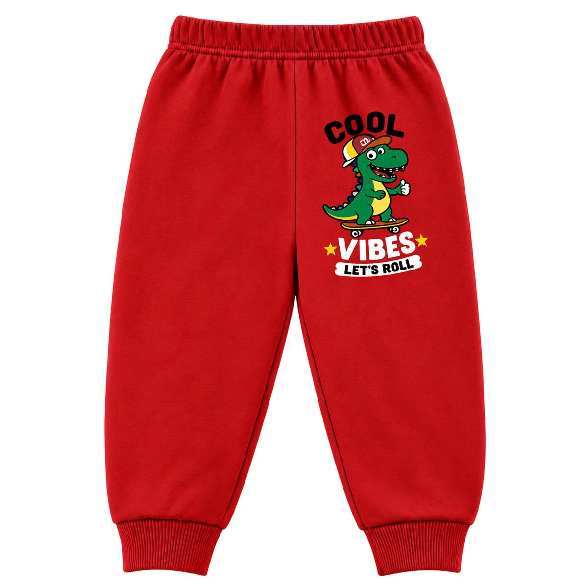 Kuchipoo Boys Printed Fleece Joggers Track Pants with Elastic Waistband & Ribbed Cuffs | Soft & Comfortable Winter Wear | Pack of 4