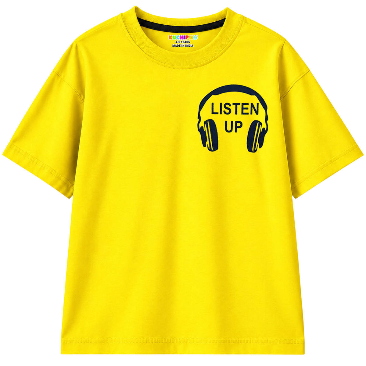 Kuchipoo Boys Half Sleeves Regular Fit Cotton T-Shirt