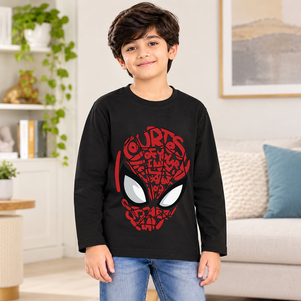 Kuchipoo © Marvel Boys Avengers & Spider-Man Printed Cotton T-Shirt Combo | Superheroes Graphic Cotton Tees | Casual Summer Wear | Pack of 3