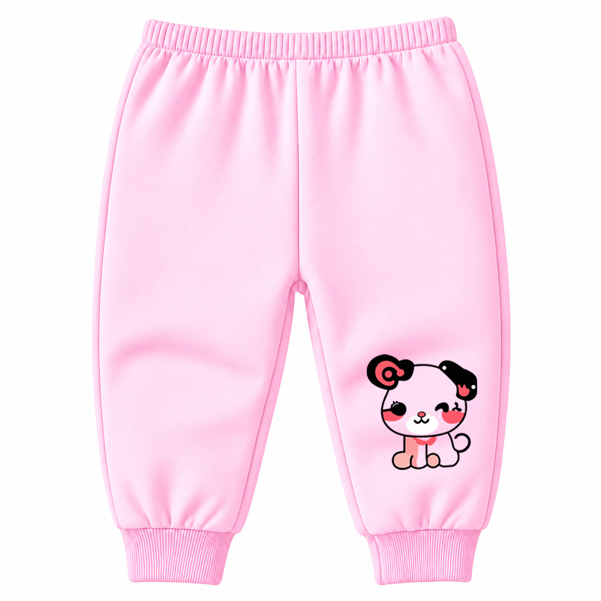 Kuchipoo Girls Printed Sweatshirt & Track Pant Set | Full Sleeve Winter Co-ord Set | Soft & Comfortable Casual Wear for Kids