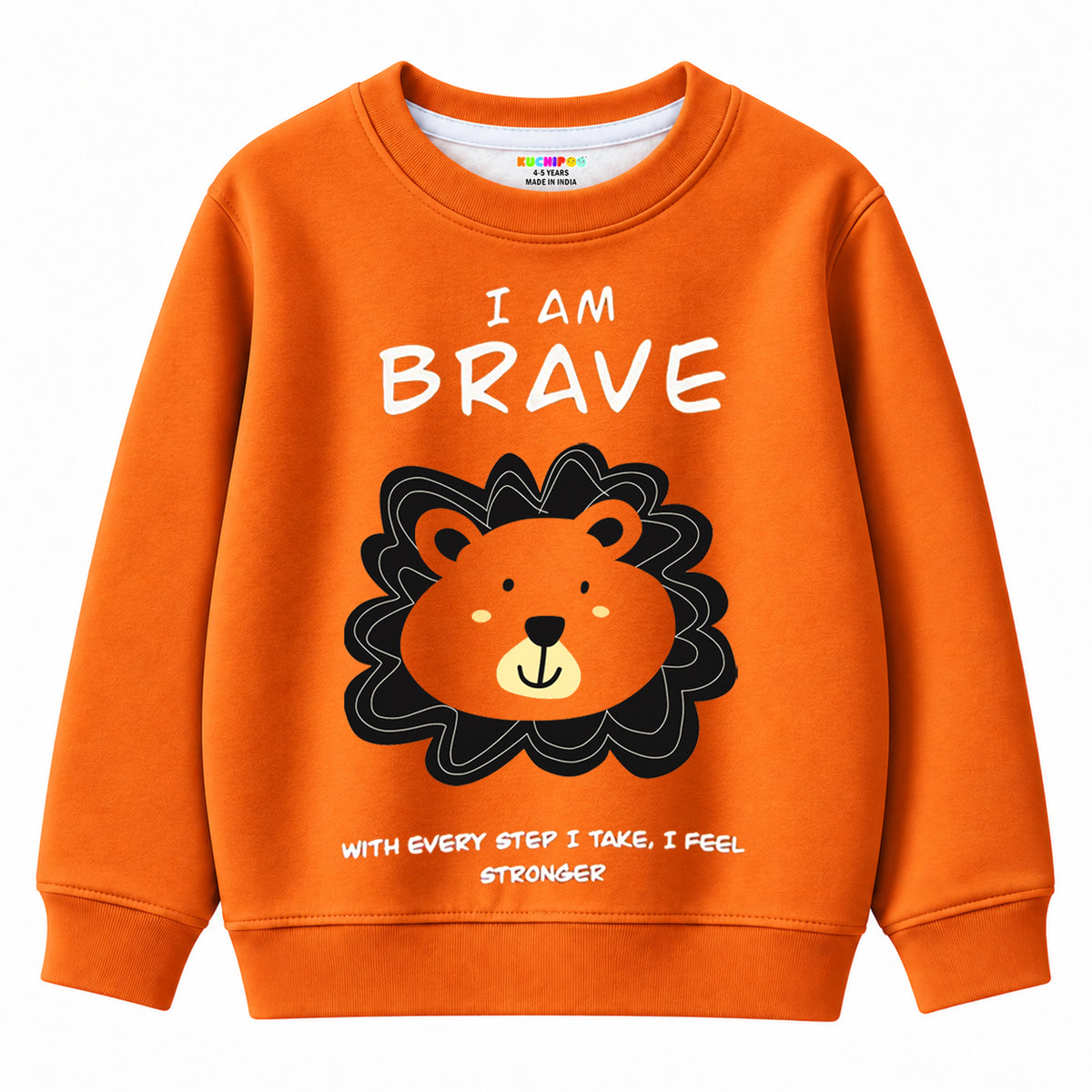 Kuchipoo Boys Graphic Printed Full Sleeve Round Neck Sweatshirt | Regular Fit Winterwear | Pack of 2