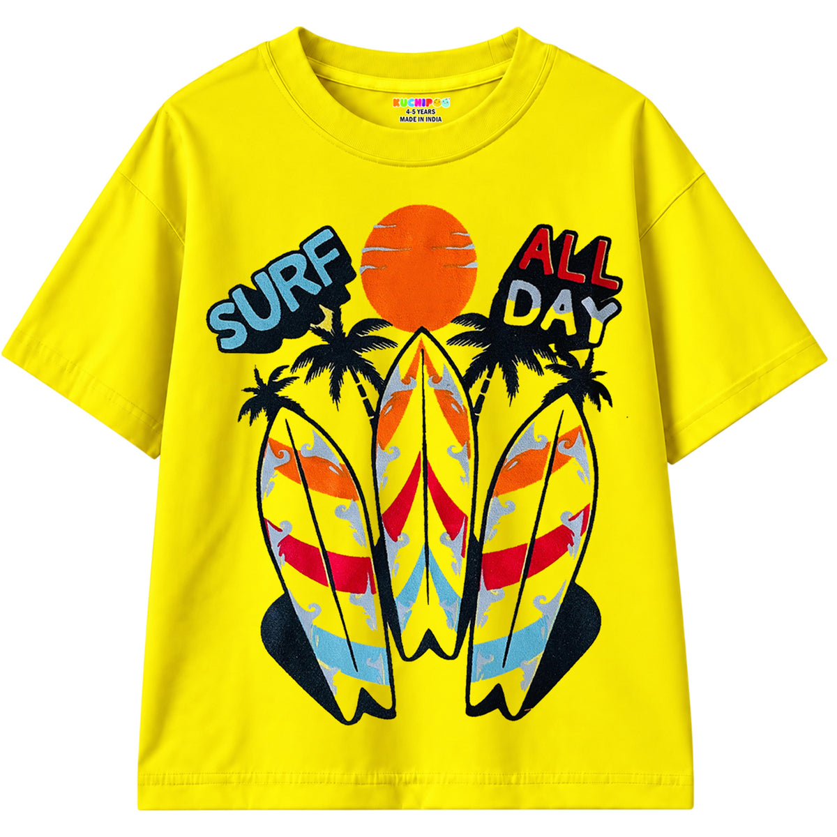 KUCHIPOO Boys Half Sleeves T-Shirts